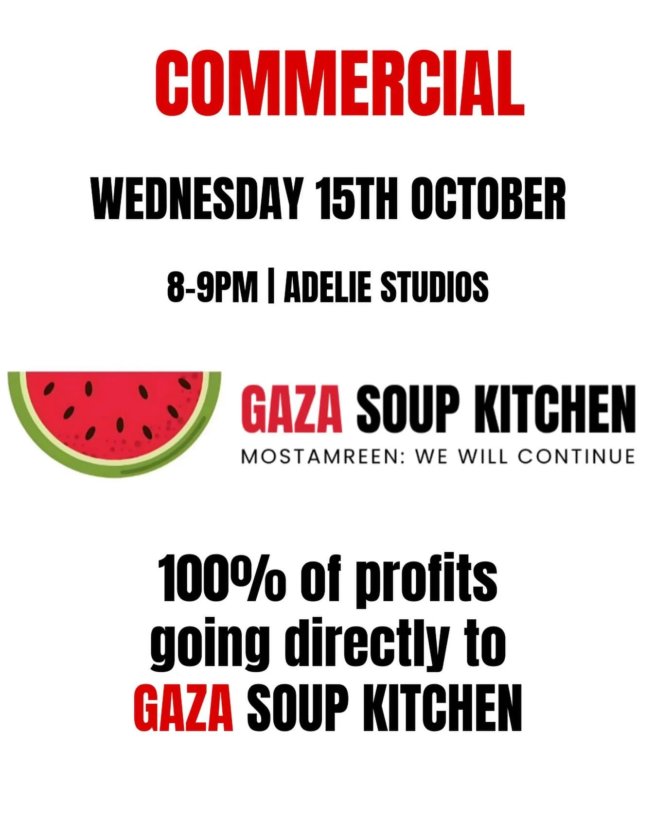 ‼️UPDATE ON TONIGHTS FUNDRAISER CLASS‼️

Further to insight and information on our initial chosen charity, we have made the decision to change where your donations are going. 

100% of profits from this class, will go directly to @gazasoupkitchen , a