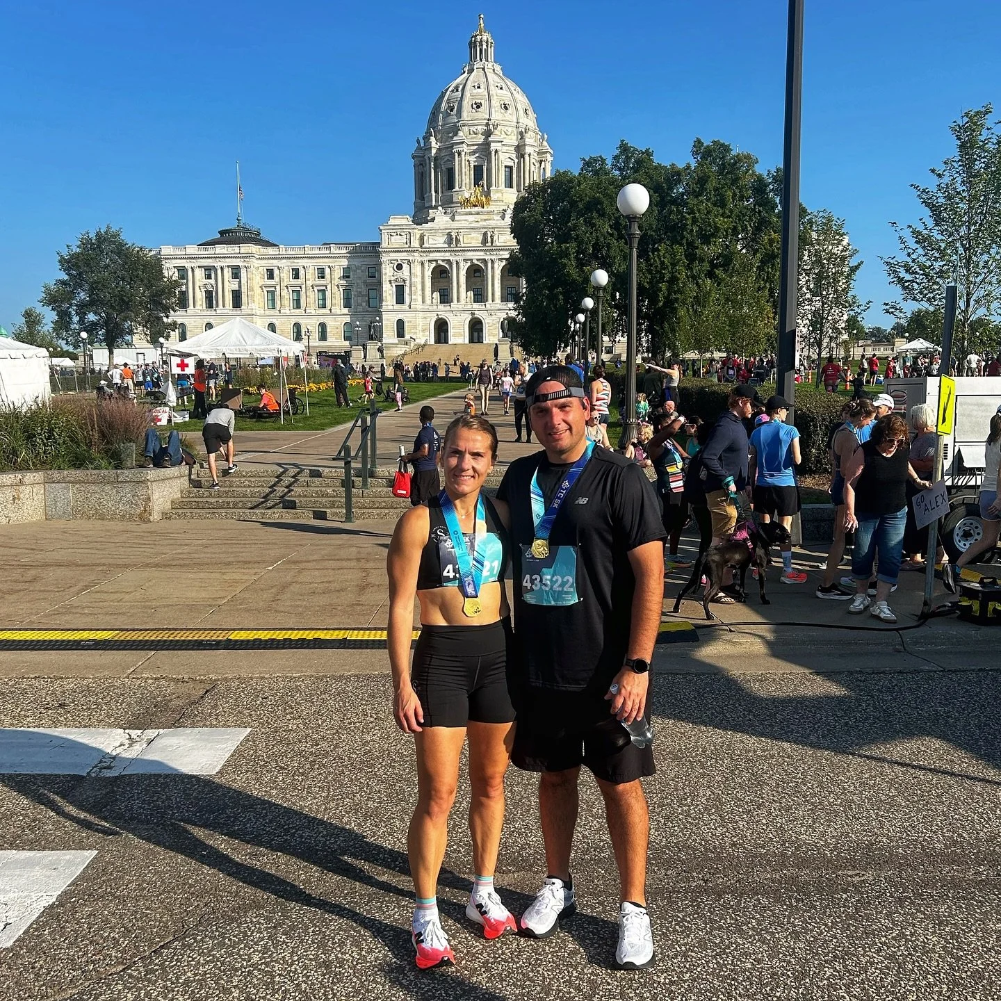 The Medtronic Twin Cities 5K chewed me up and spit me out 🥴

Started strong, sitting in 3rd female, but with less than a km to go my legs turned to cement, my form unraveled, and the wheels came off. I even stopped and walked for a second thinking I