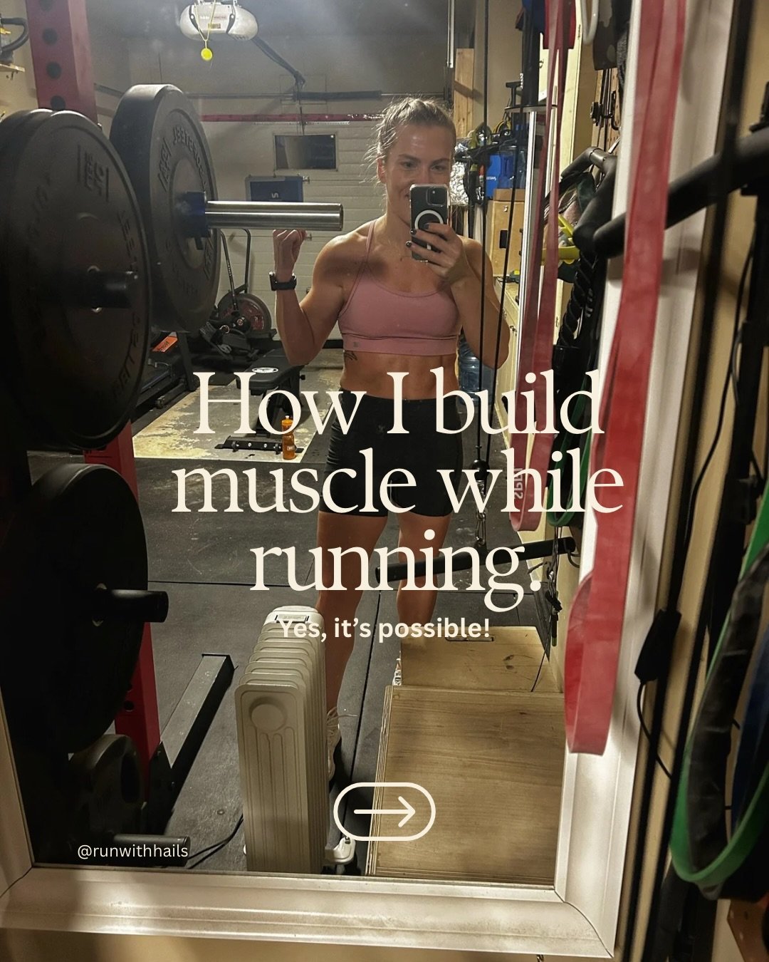 For a long time, I watched running content online push the idea that faster meant lighter, smaller, less.

Less food.
Less lifting.
Less muscle.

But running demands a LOT from your body. And if you want to stay healthy, strong, and consistent, you c