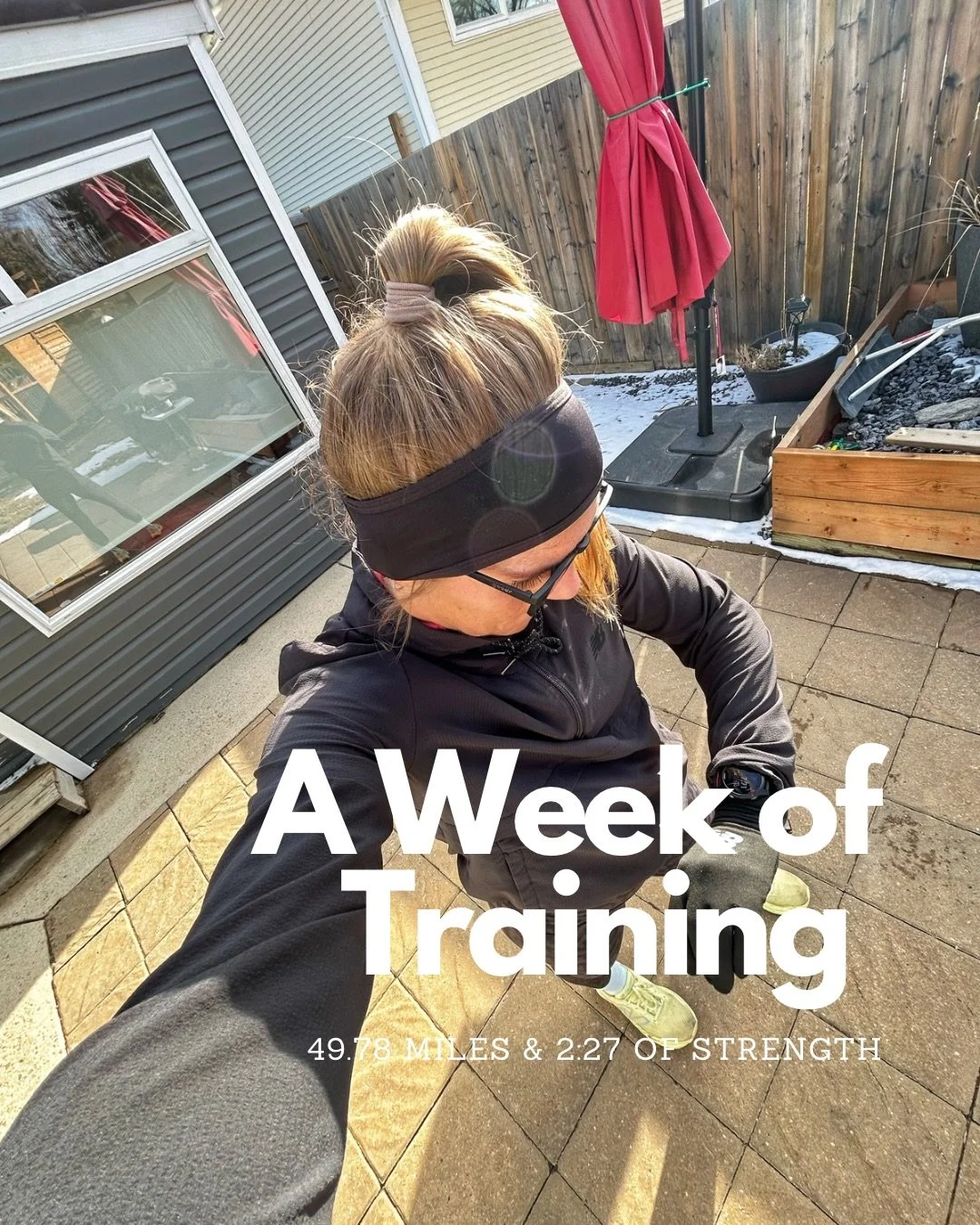 A brief look inside a week of my training &mdash; running, lifting, and resting.

Some runs felt strong, others felt hard.
The good ones build confidence, the tough ones build resilience.

I&rsquo;m learning that every run and every lift has meaning.