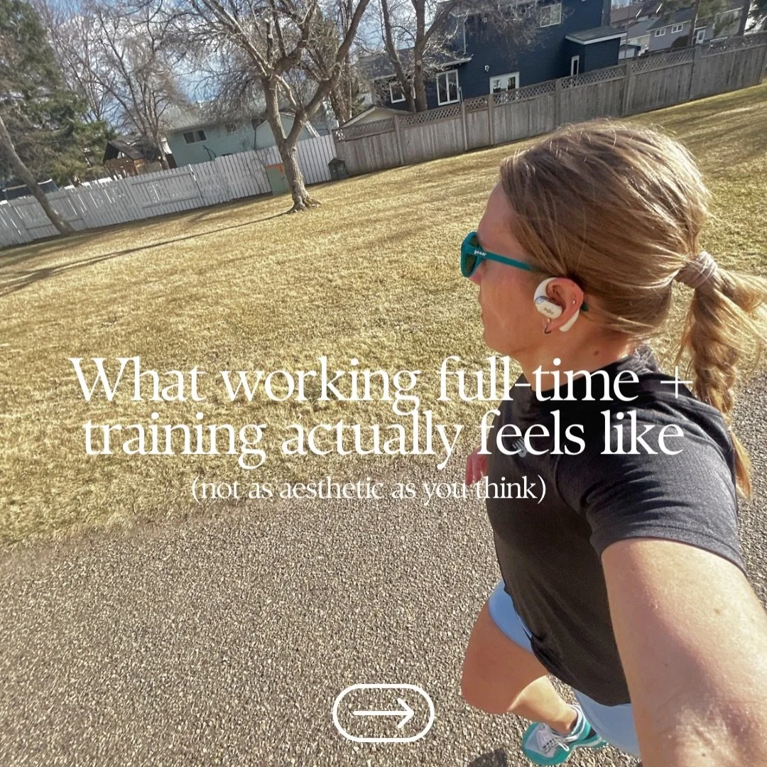 You see the runs, the splits, the pace, and the finished workout.

You don&rsquo;t see the full workdays, the mental load, the back-to-back schedules, or the constant clock watching.

Training while working full-time isn&rsquo;t aesthetic it&rsquo;s 
