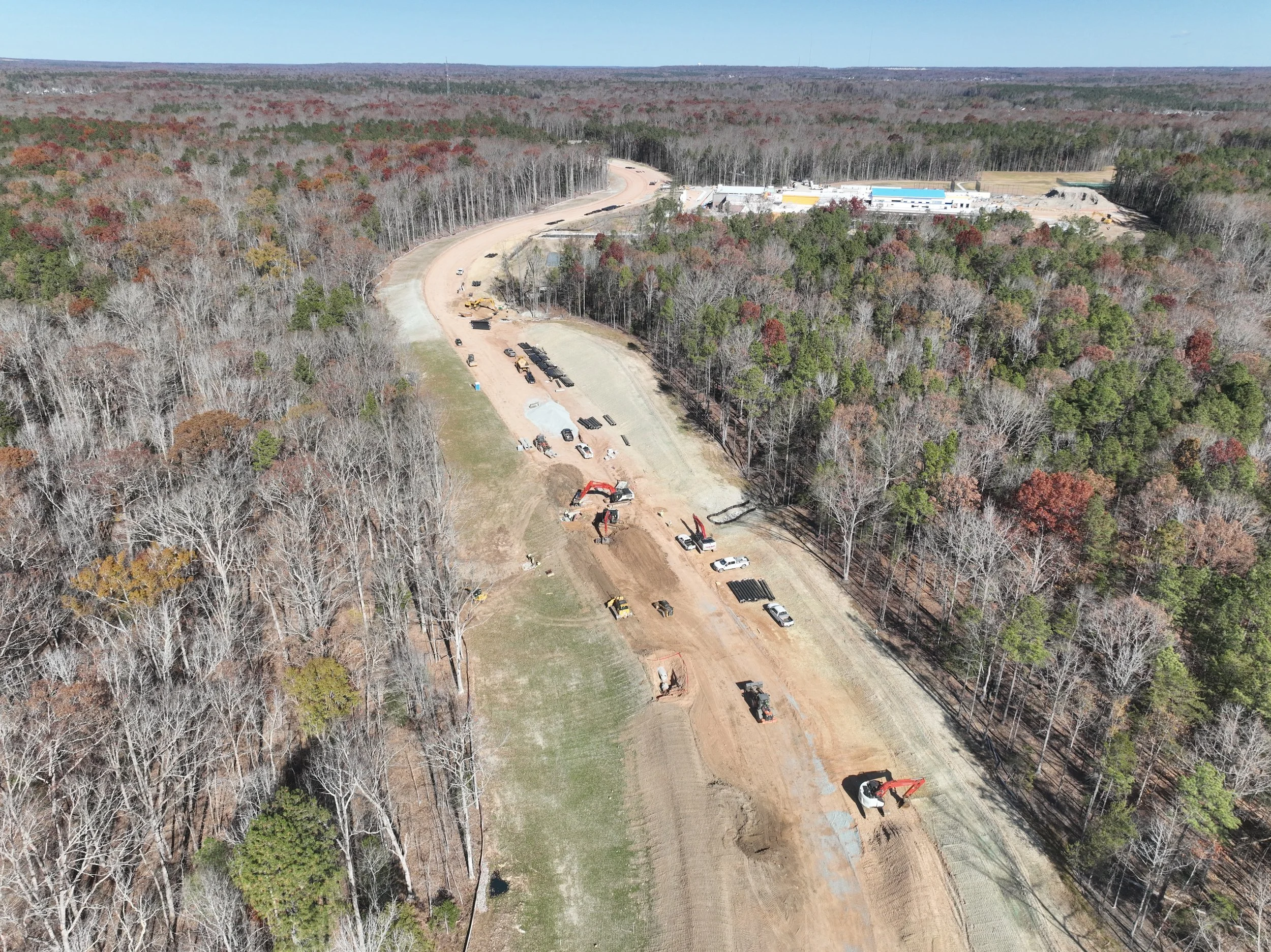 Dirt and pipe work continues. Waterline and bridge work begins.