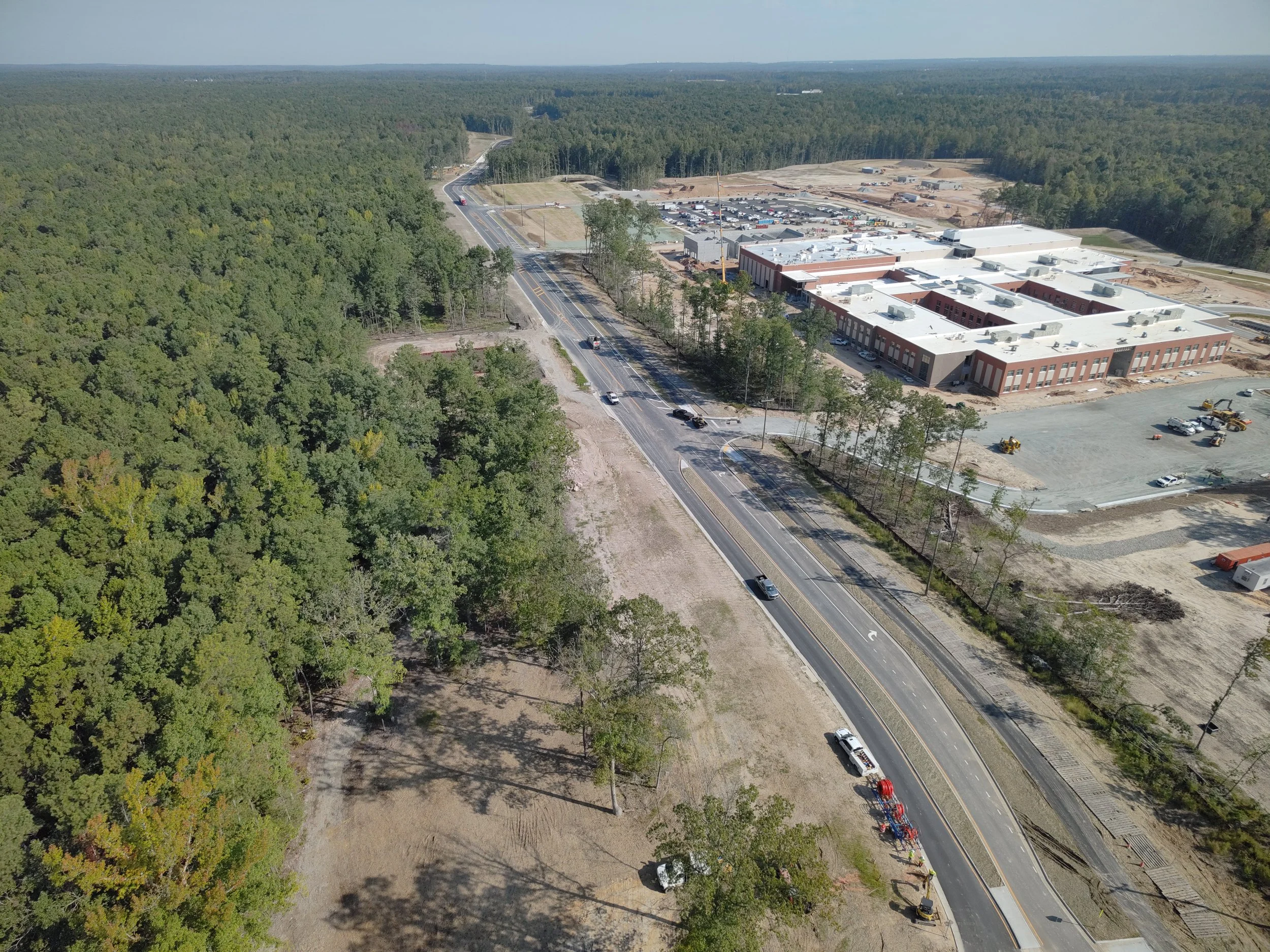 Dirt and waterline work on Duval Road begins.