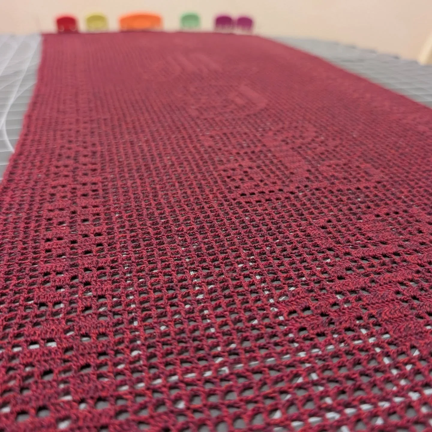 Thousands of stitches later and the much anticipated crochet piece is finished!! Next piece of the project is already on the way too 🤩

(Over 32,000 stitches have gone into this piece. Yes - I did the math)