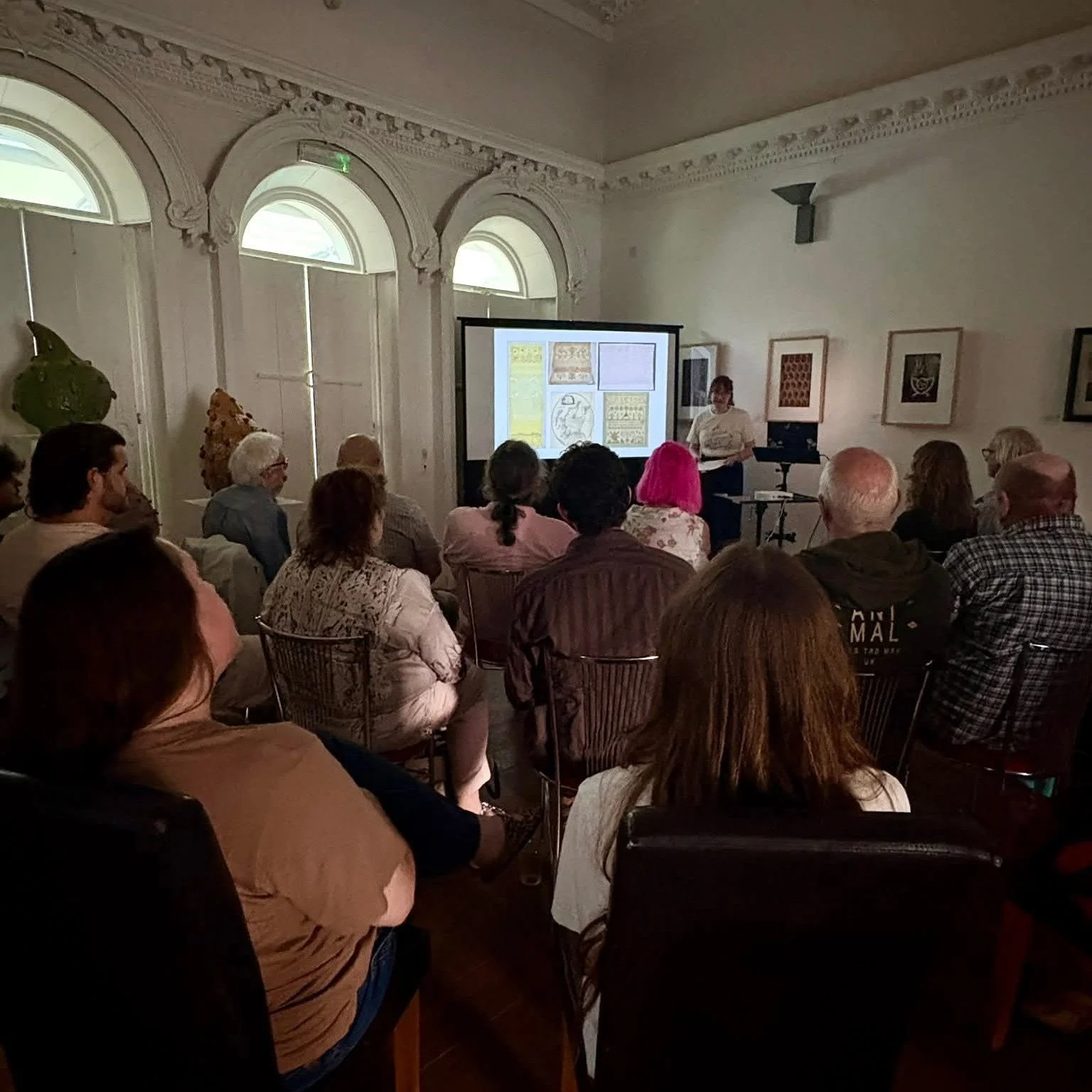 Did a talk a few weeks ago 😎 @wisbechgallery 

It was scary, I yapped a lot, and I think everyone enjoyed it!

Thank you to everyone who came along ❣ and thank you to Jenny and Tim @blackfieldcreatives for hyping me up to do this!!

I'M A QUILTY ROC