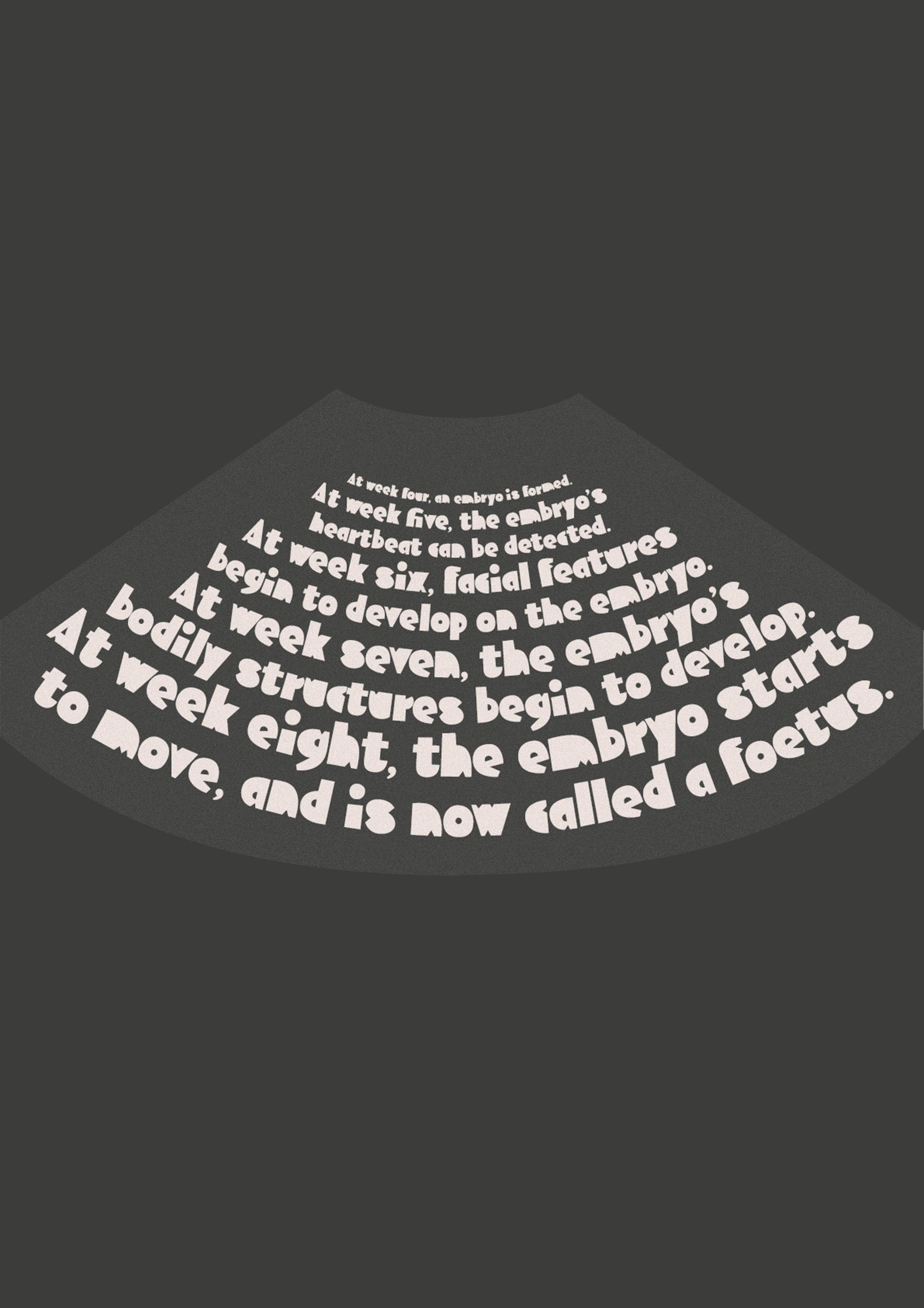 Typography Poster - focusing on the properties of a typeface to create an image