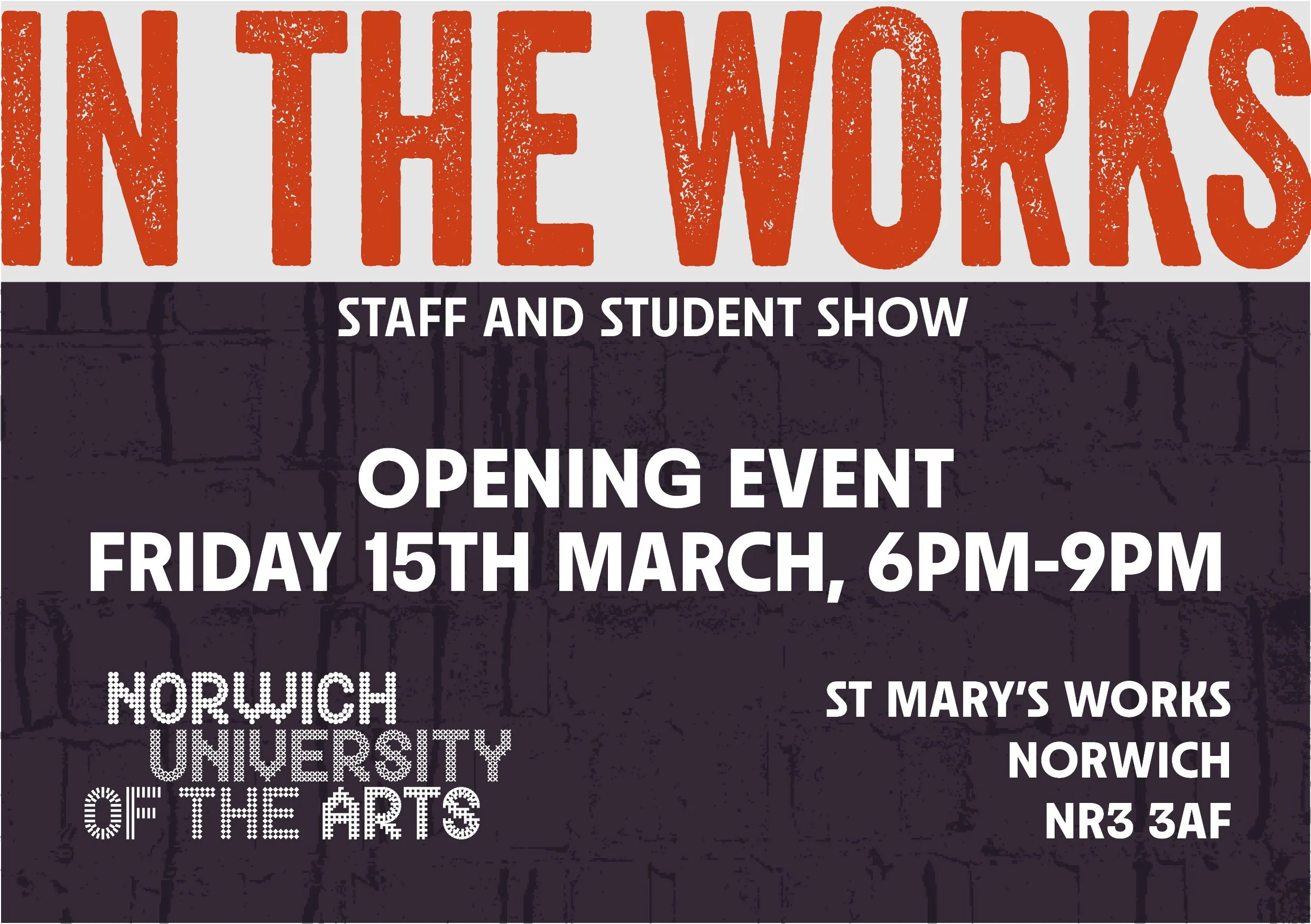 IN THE WORKS: Norwich Uni Student & Staff Show Invite