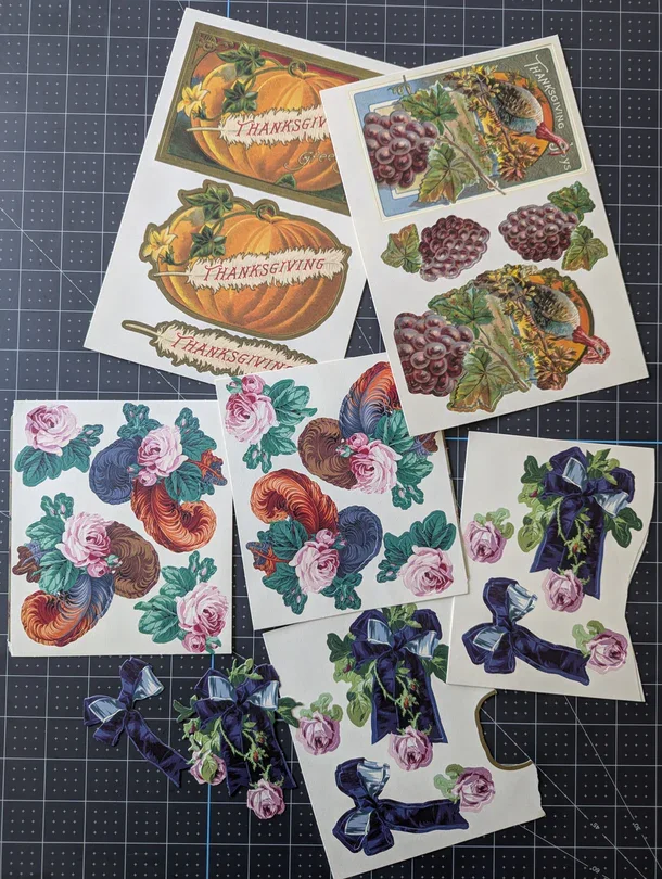 Thanksgiving Themed Paper Die Cuts