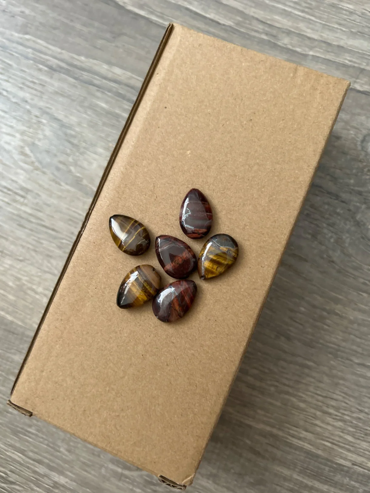 Tigers Eye Teardrop Beads
