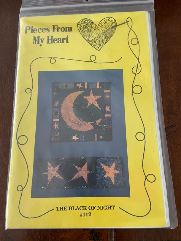 The Black of Night Wall Quilt Pattern, New