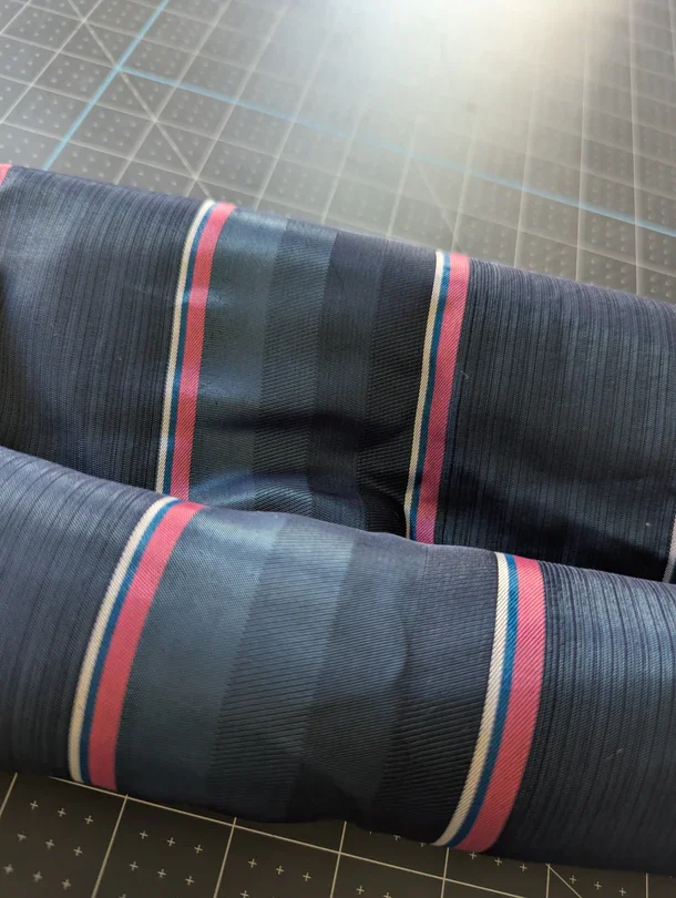 Striped Blue Fabric - 2-yards, 48-inch width