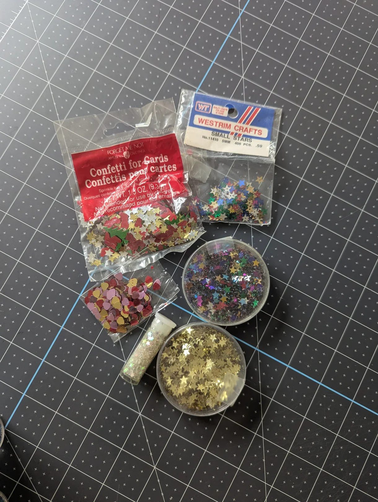 Confetti Glitter Shapes - Hearts, Stars &amp; Holidays