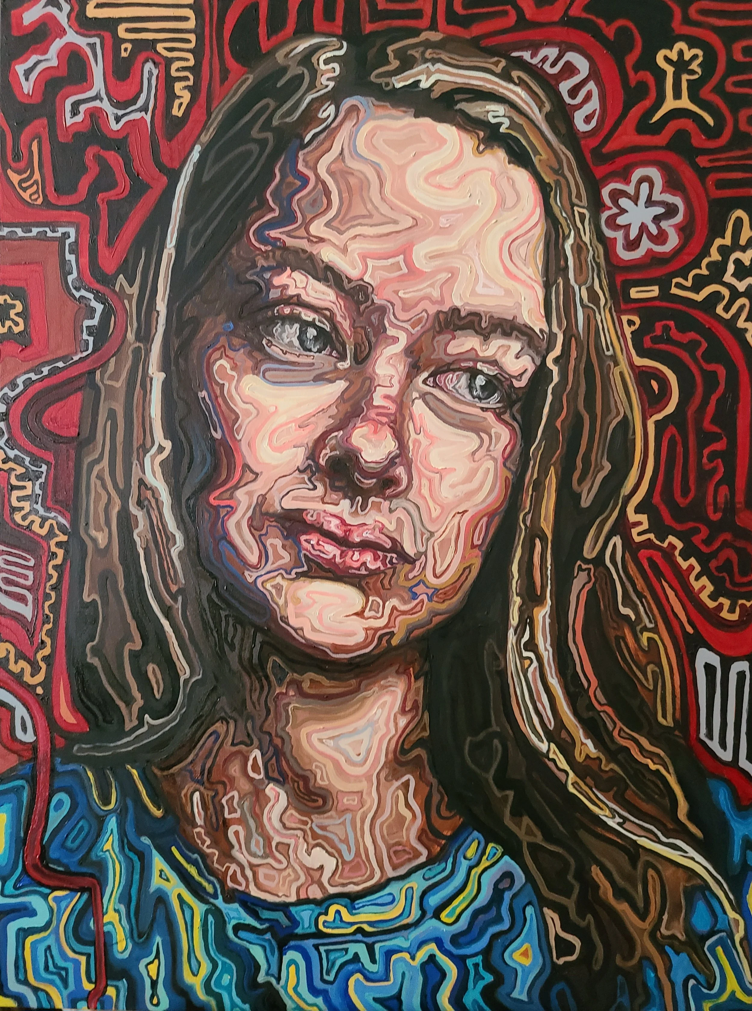 30 x 40 inch on canvas, $120 + $80 shipping