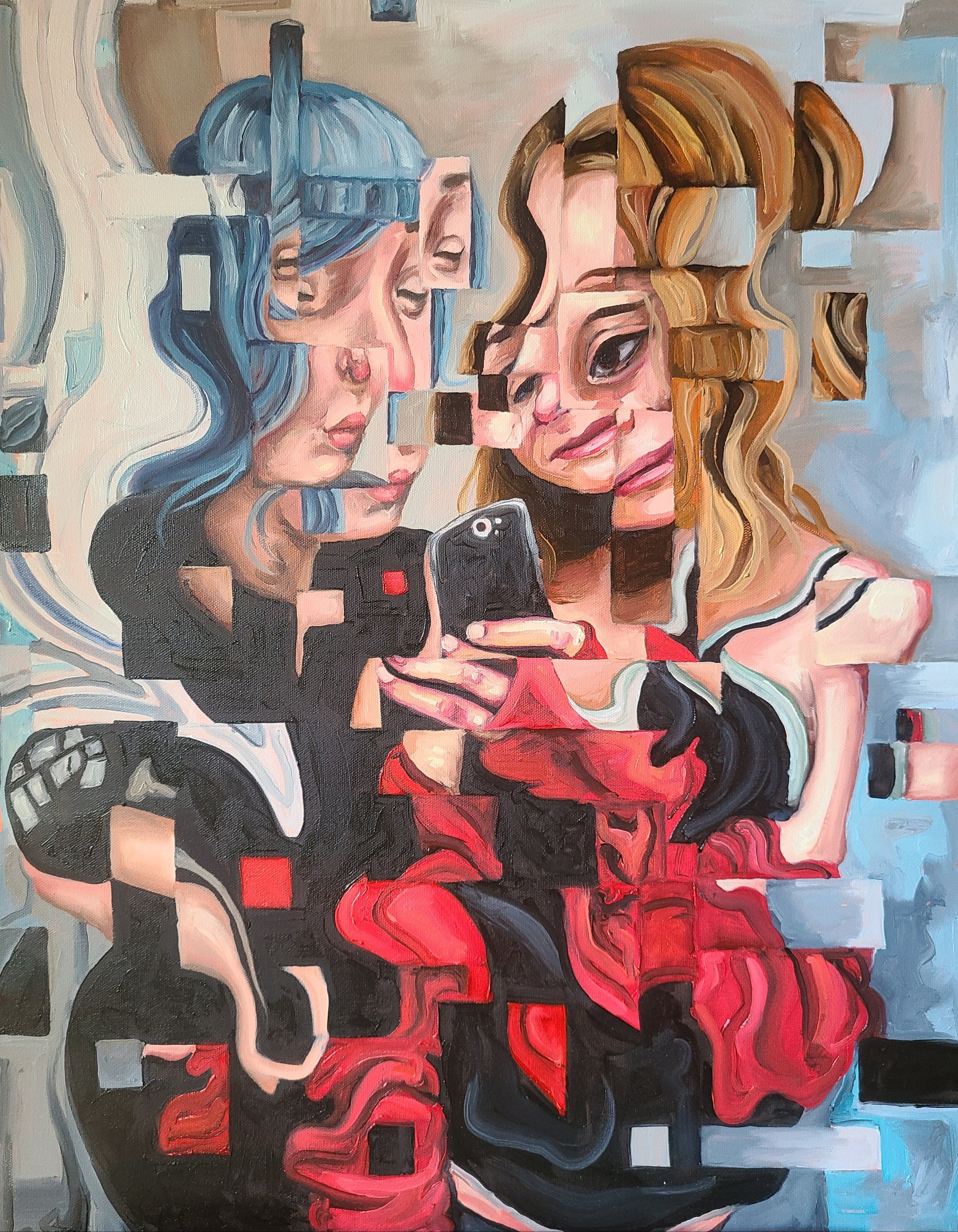 24 x 30 inch on canvas, $100 + $70 shipping