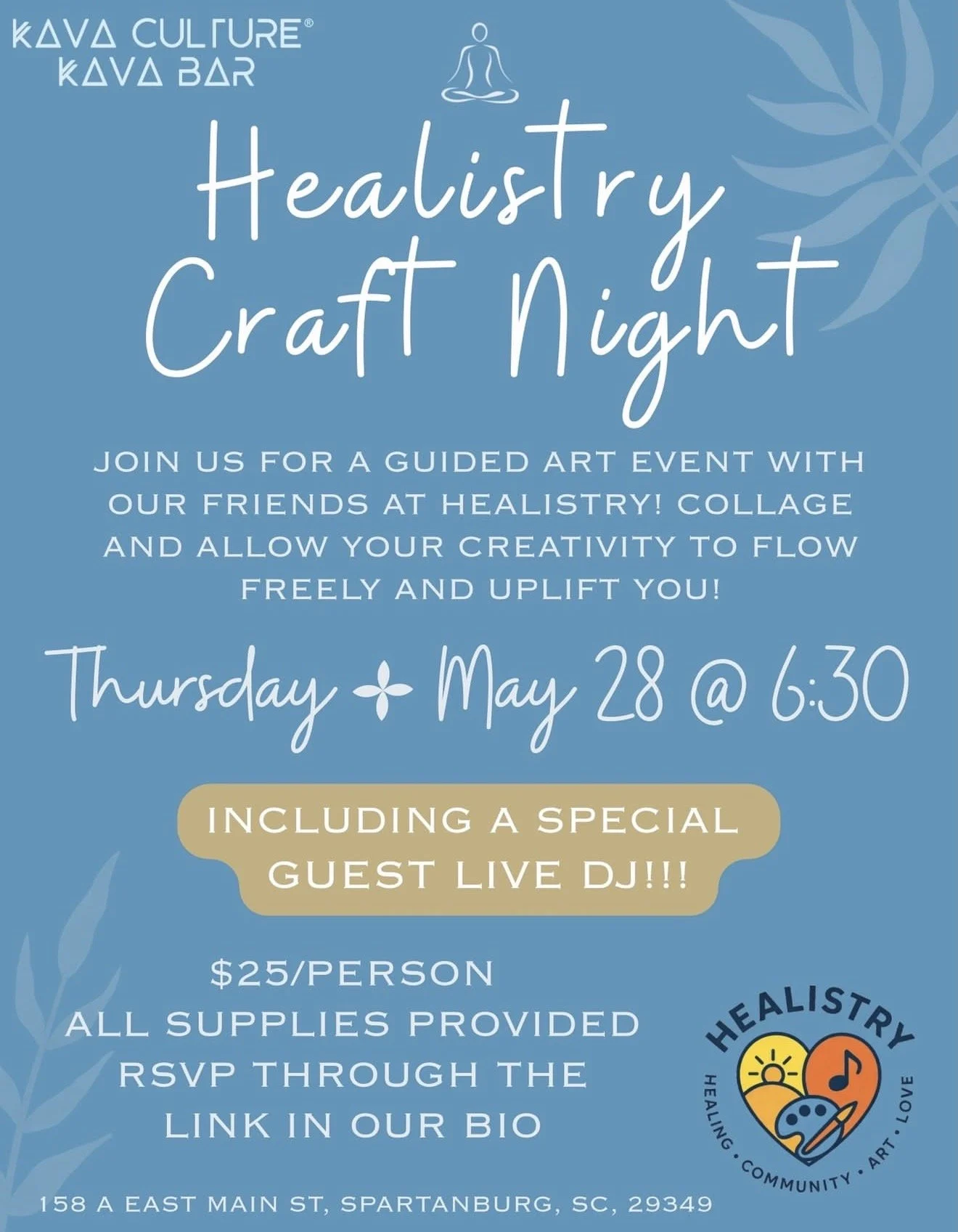 Healistry x Kava Culture craft night