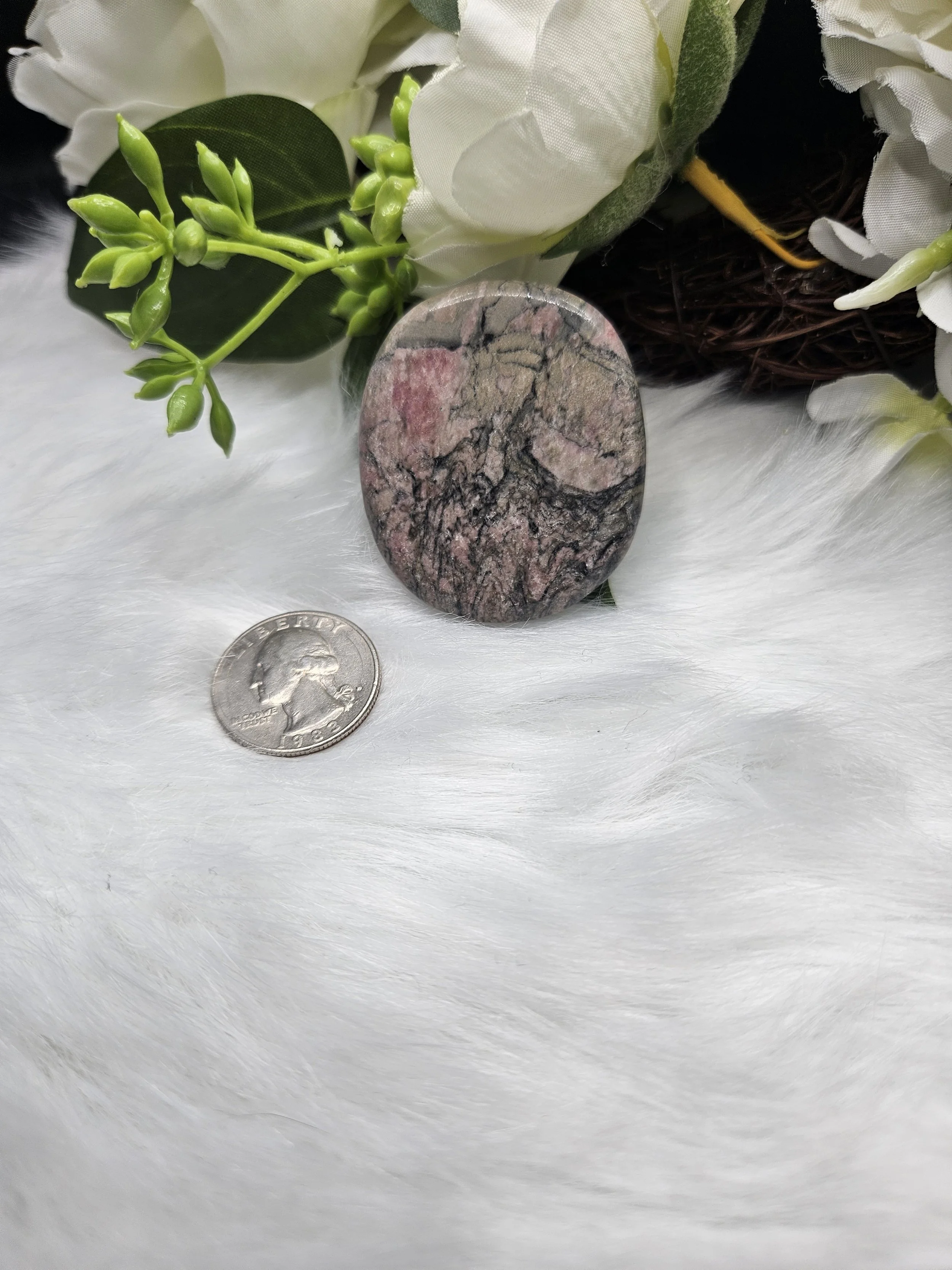 Crystal Pop Sockets - Rhodonite