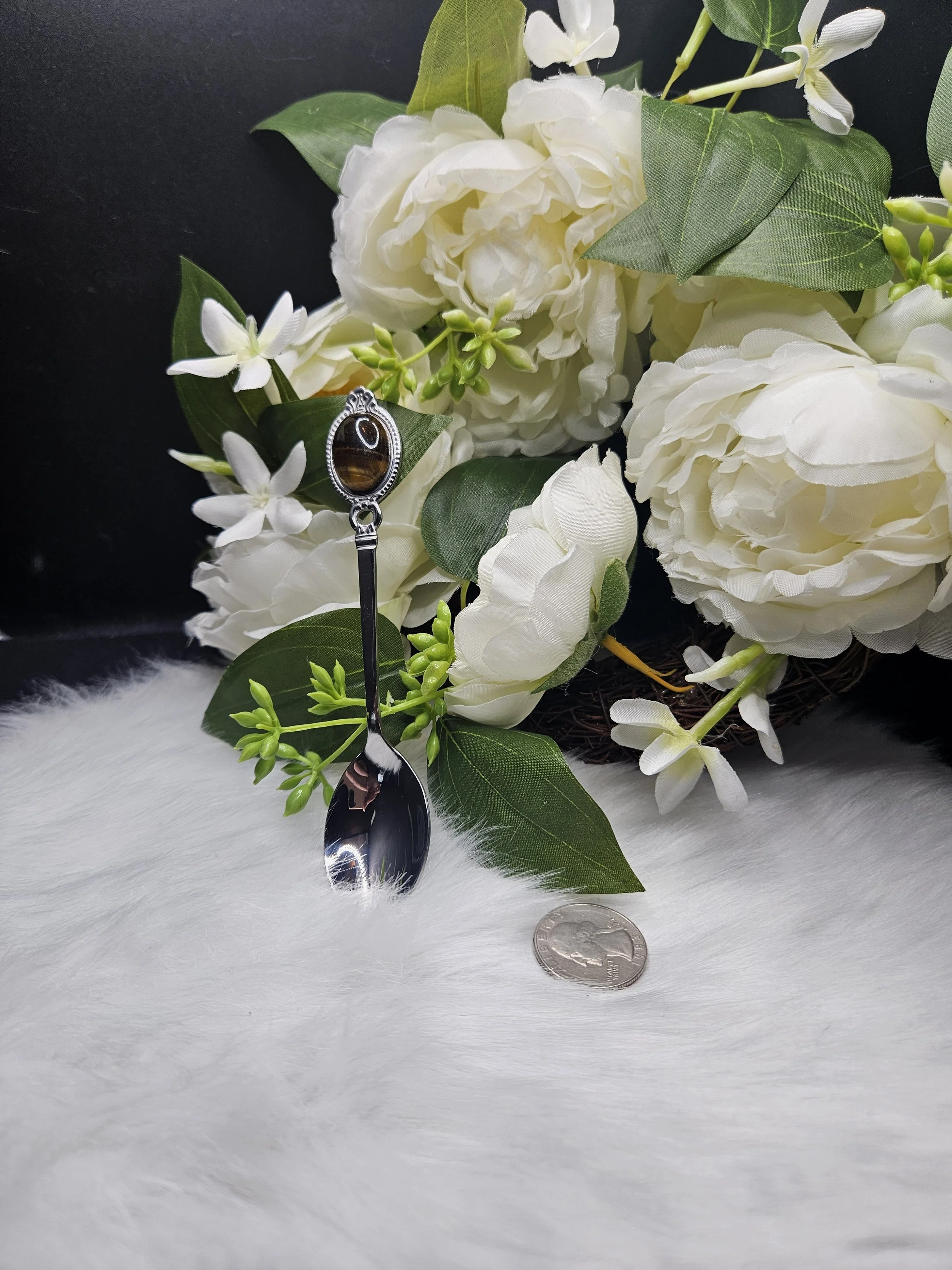 Stainless-Steel Spoon - Tigers Eye