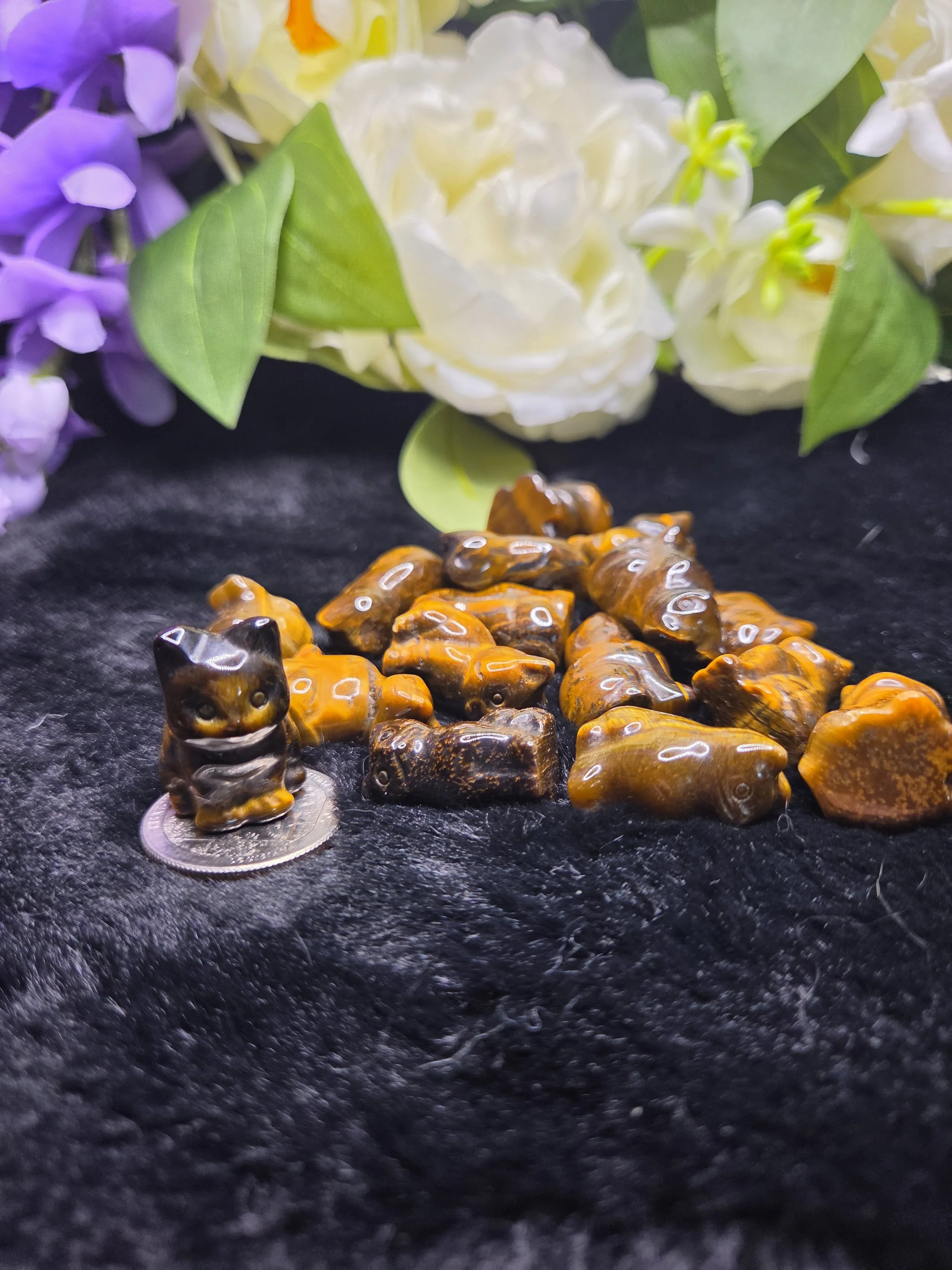 Random Pick Mini Familiars - Golden Tigers Eye Cats