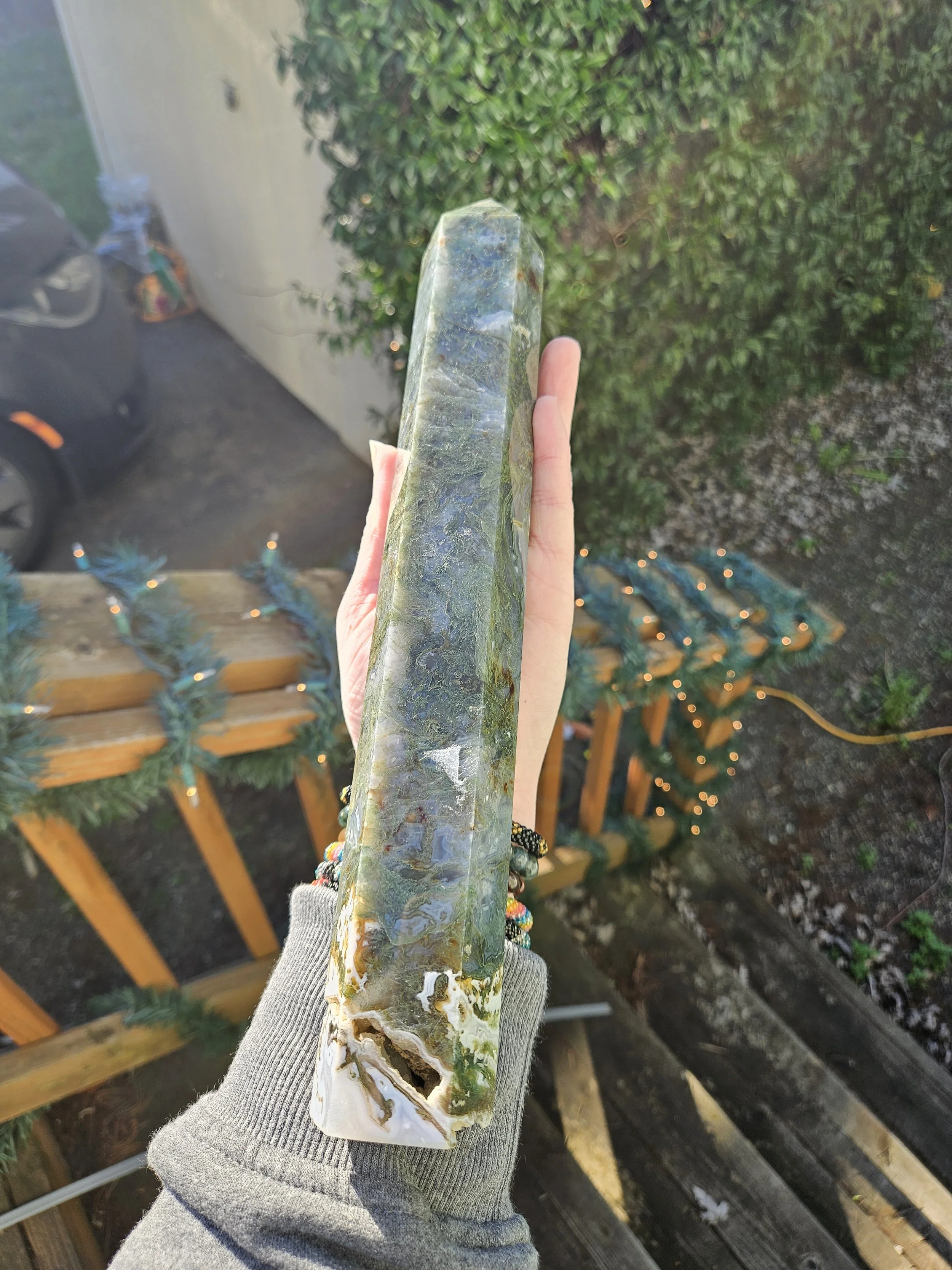 Moss Agate Tower - XL