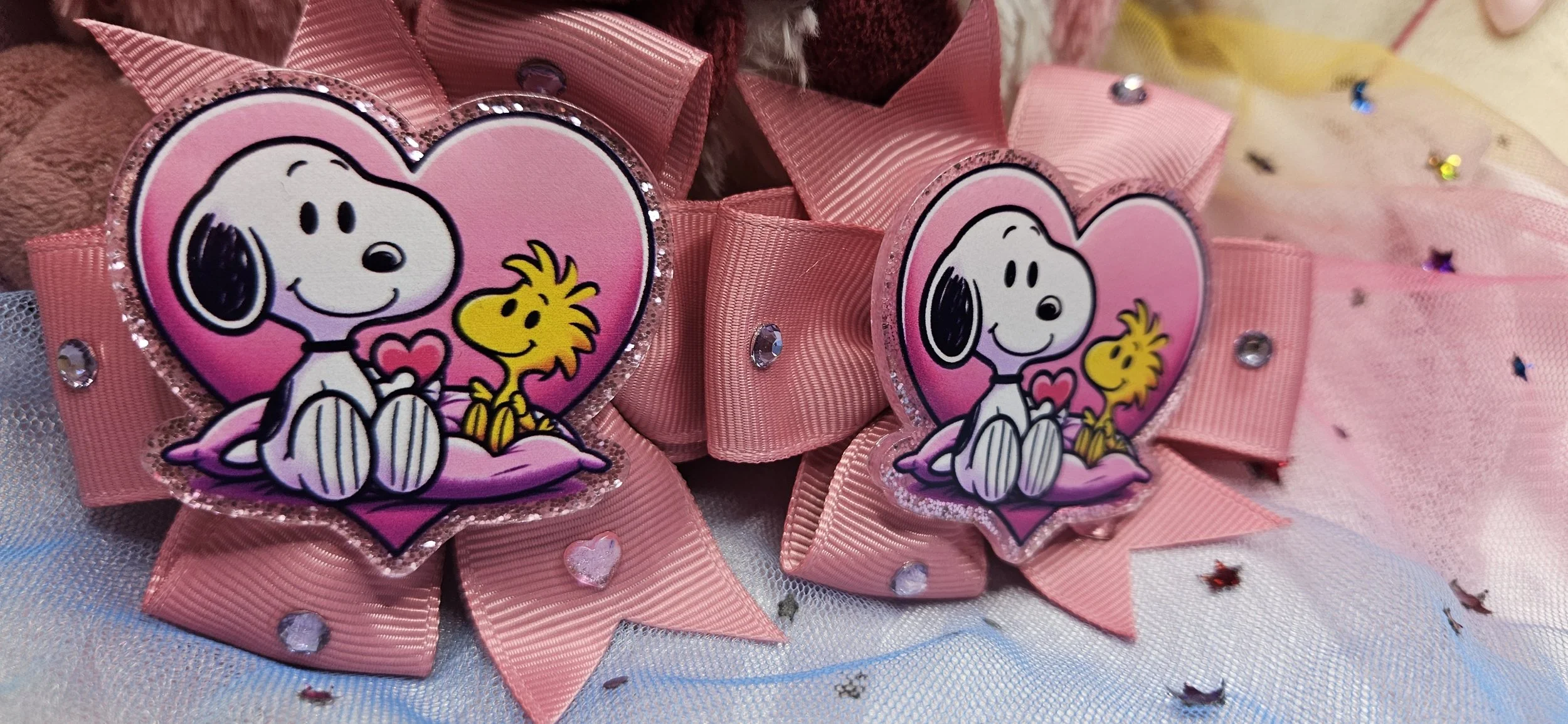 Kawaii Bows! Snoopy & Woodstock