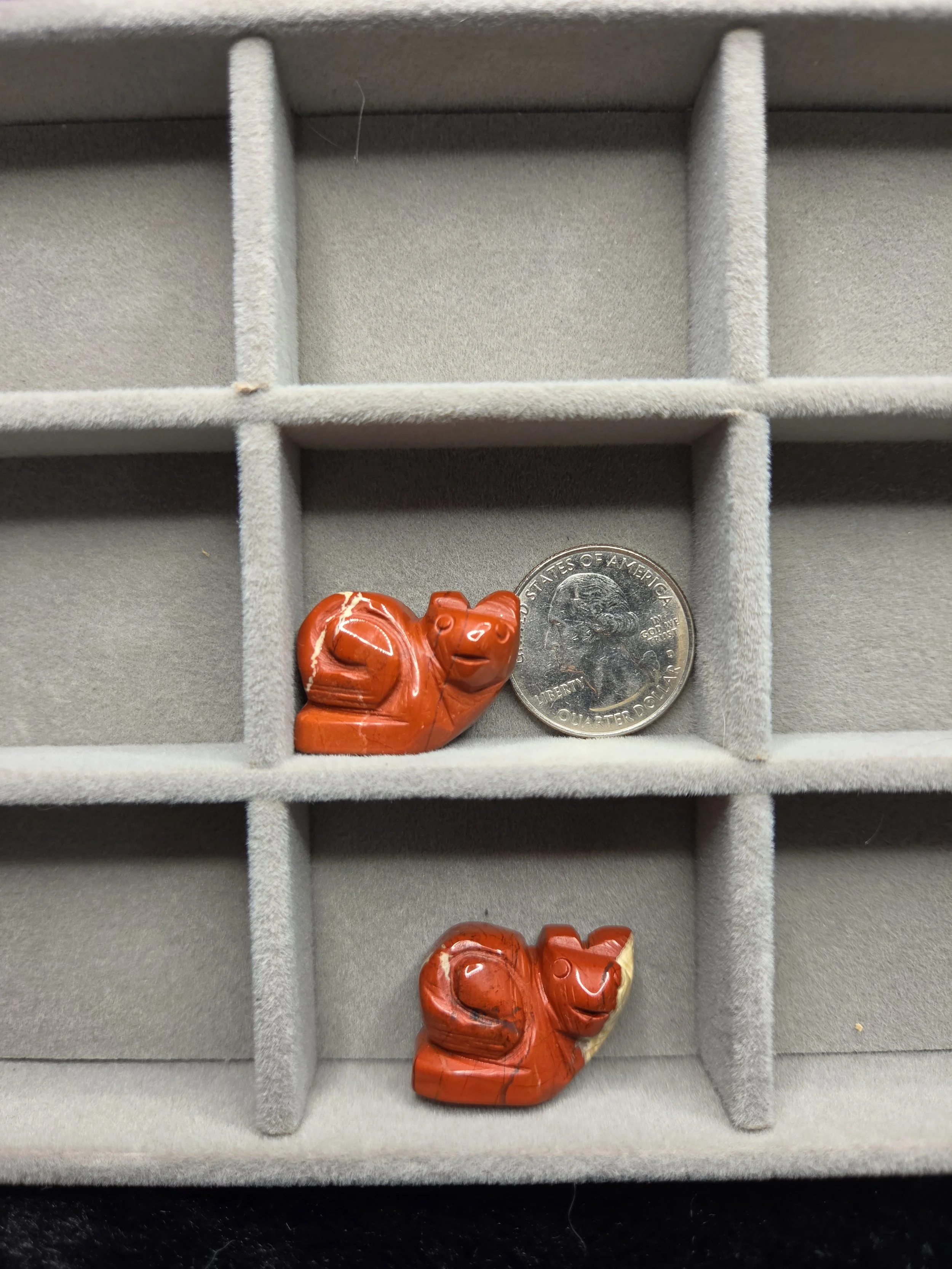 Mini Snails - Red Jasper