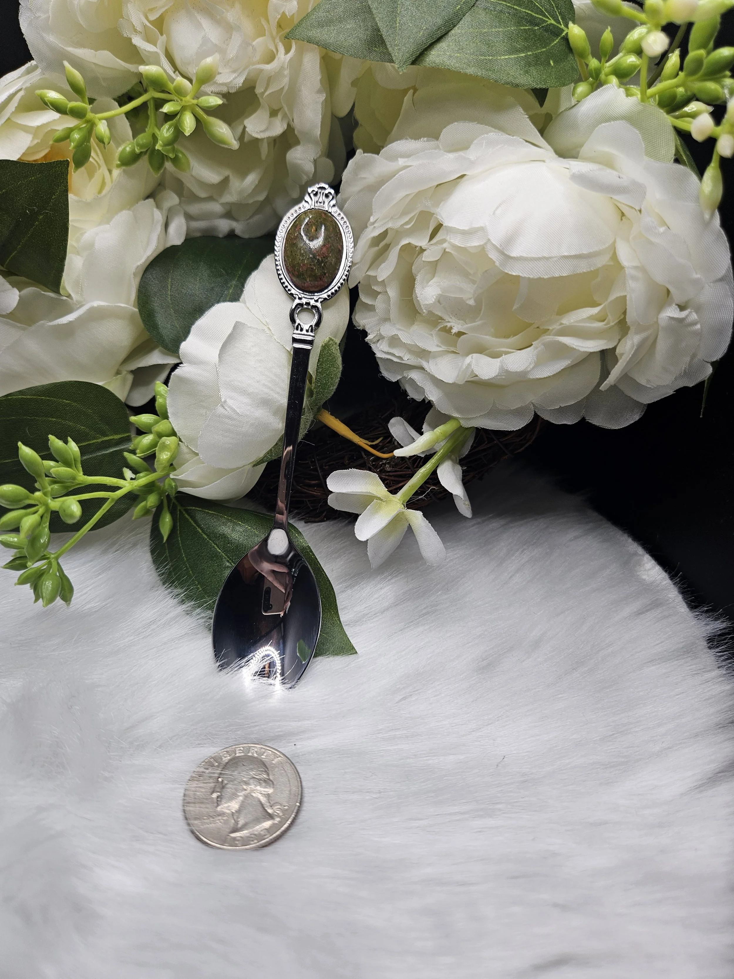 Stainless-Steel Spoon - Unakite