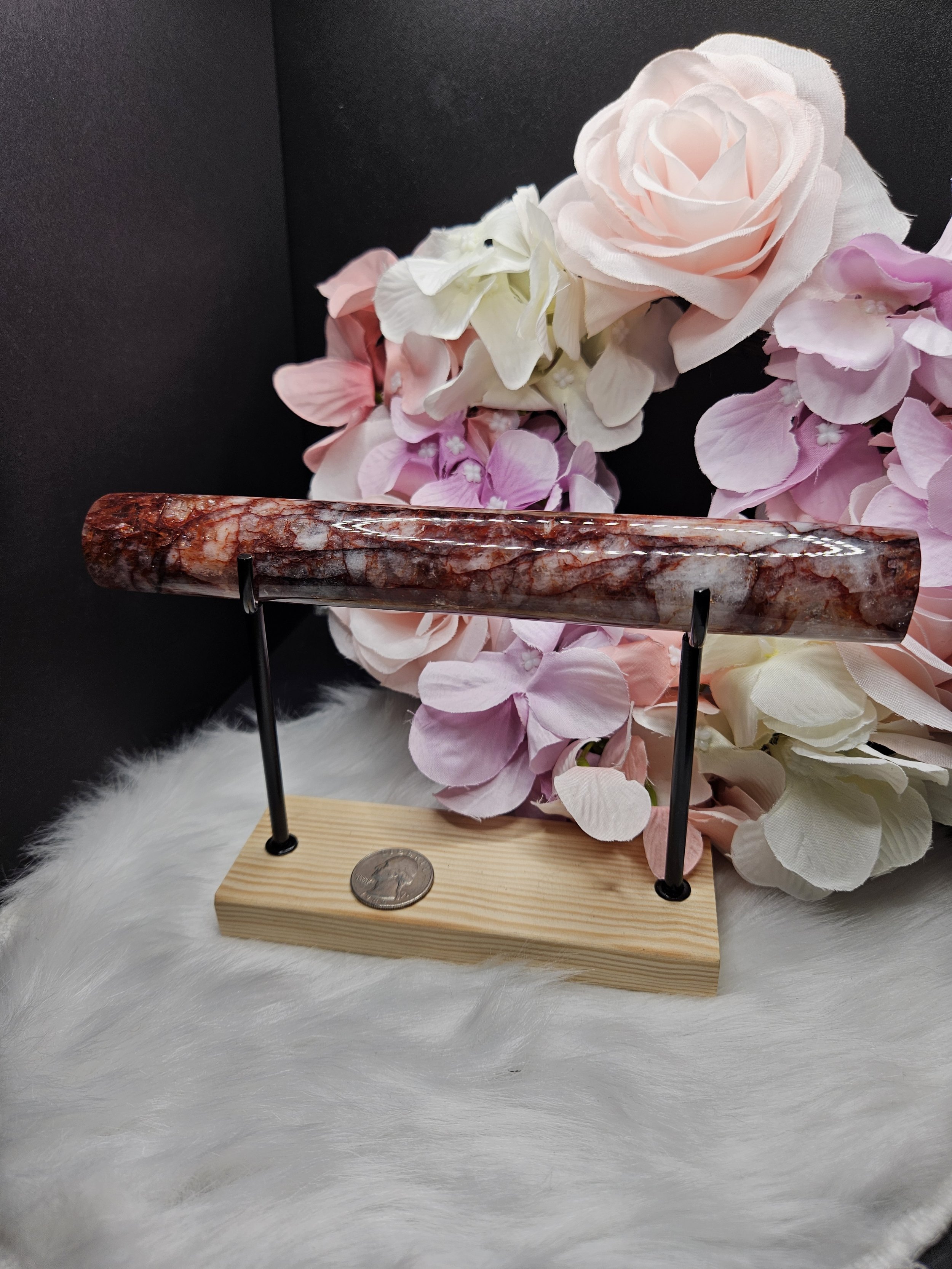 Fire Quartz Bracelet Hanging Bar with Stand