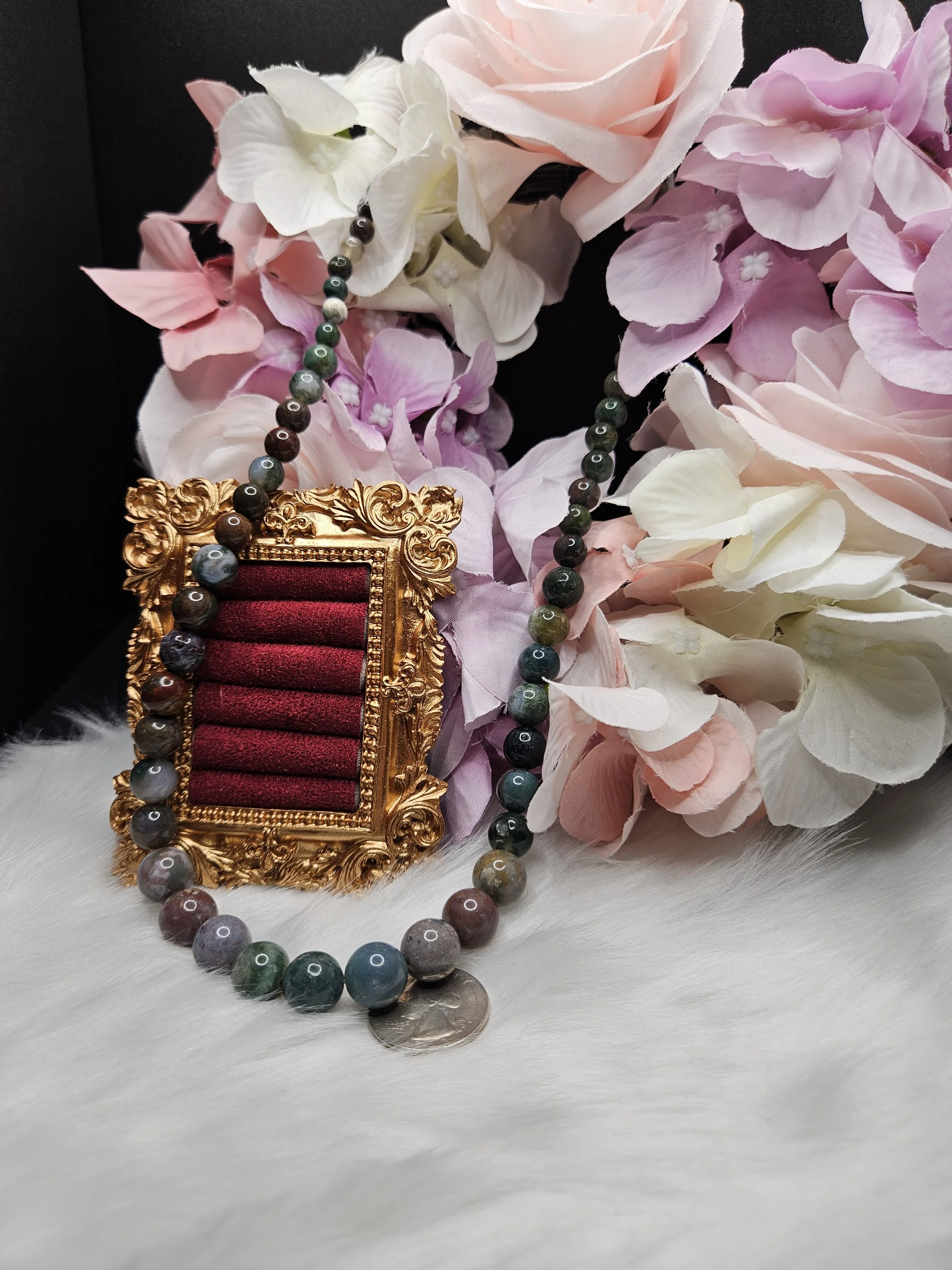 Ocean Jasper Graduated Beaded Necklace