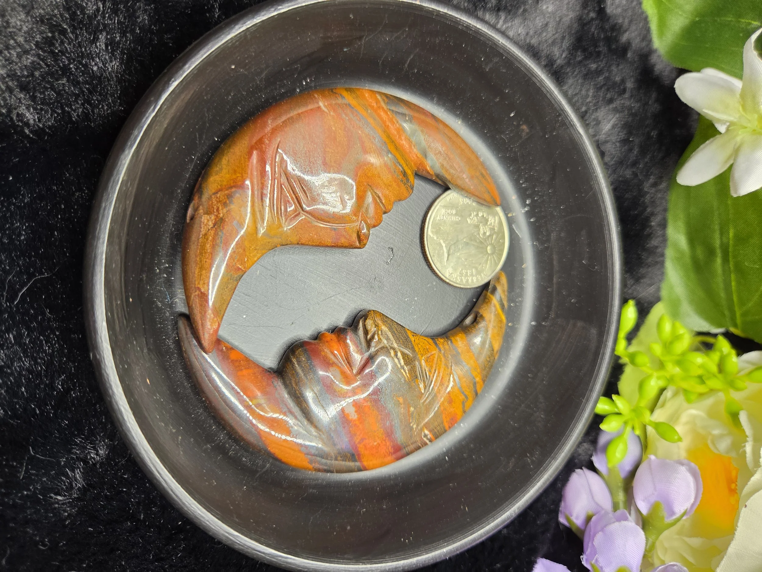 Tigers Eye Moons, Drilled Pendants