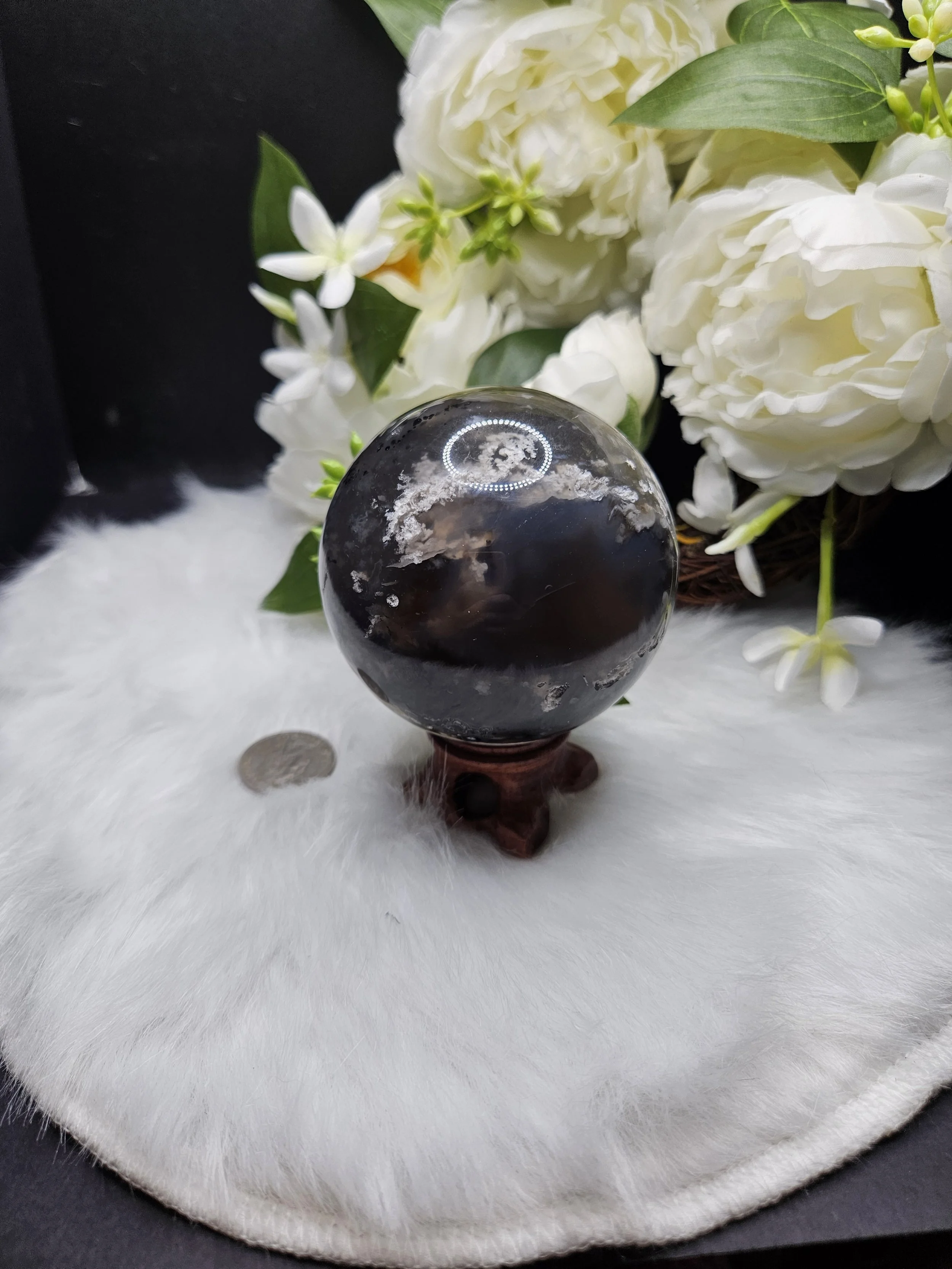 Volcano Agate Sphere, High UV