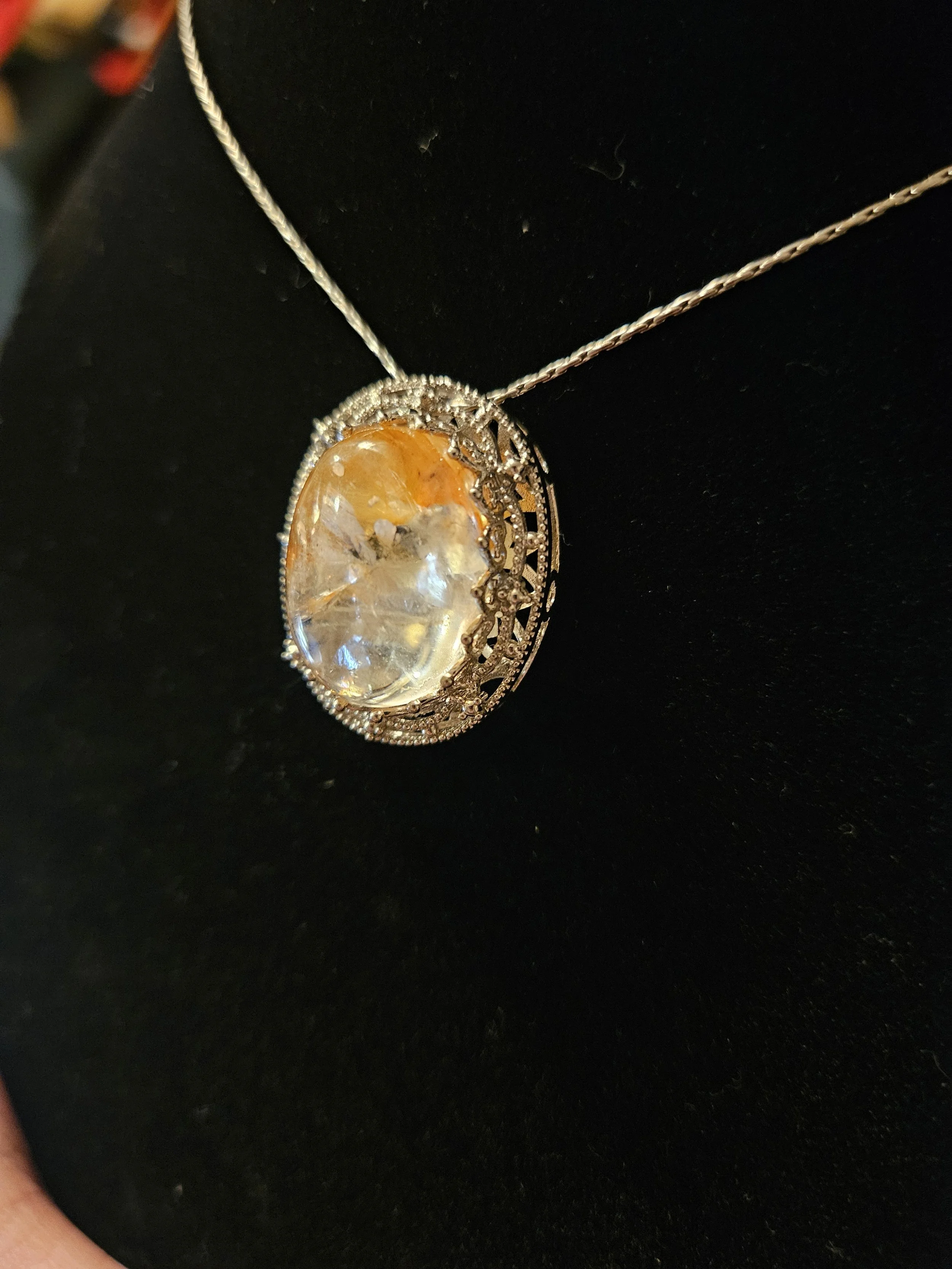 Golden Healer Oval Pendant