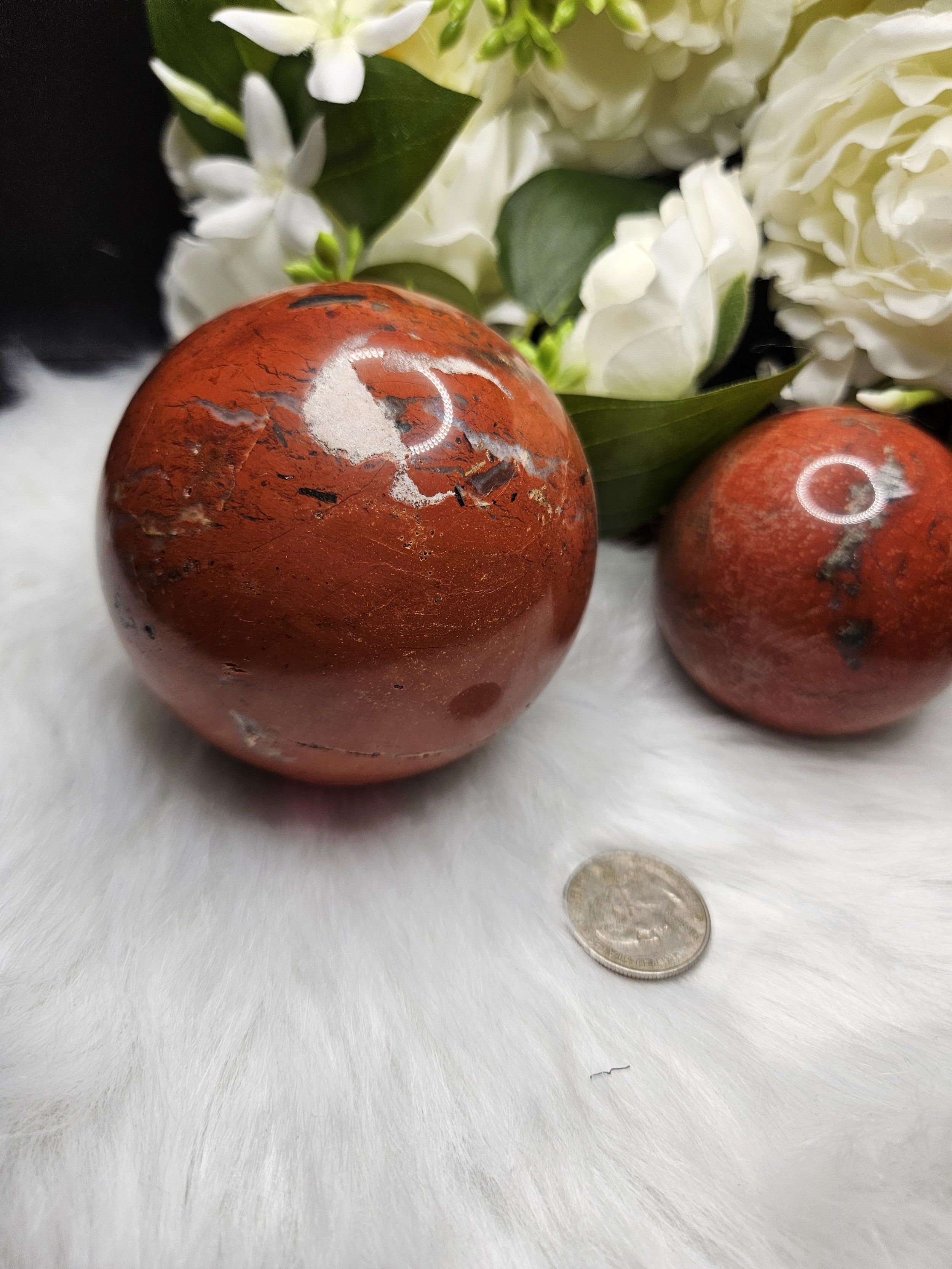 Red Jasper Sphere, Large