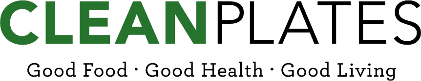 Clean Plates logo with the tagline "Good Food · Good Health · Good Living"
