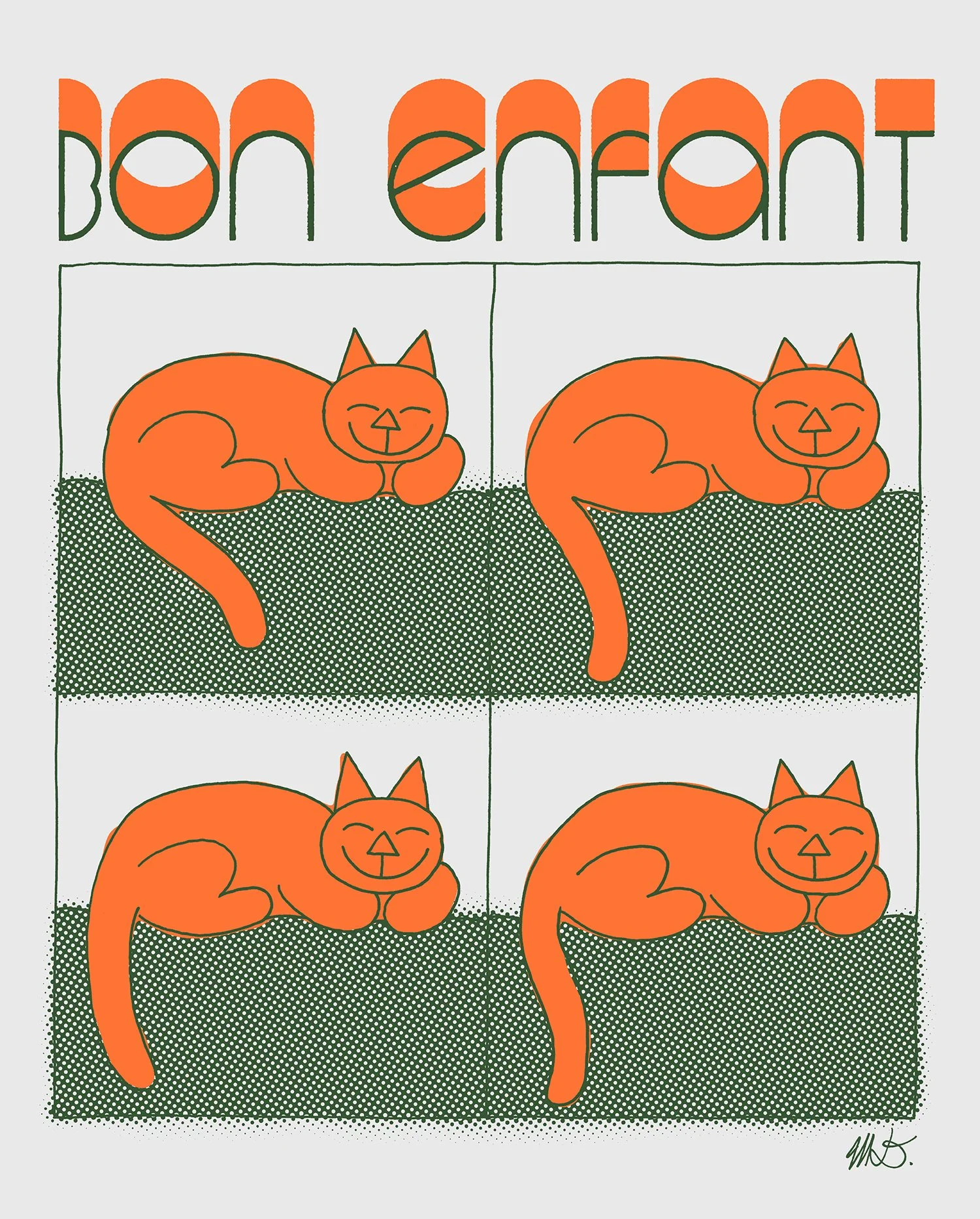 T-shirt de chat pour Bon Enfant