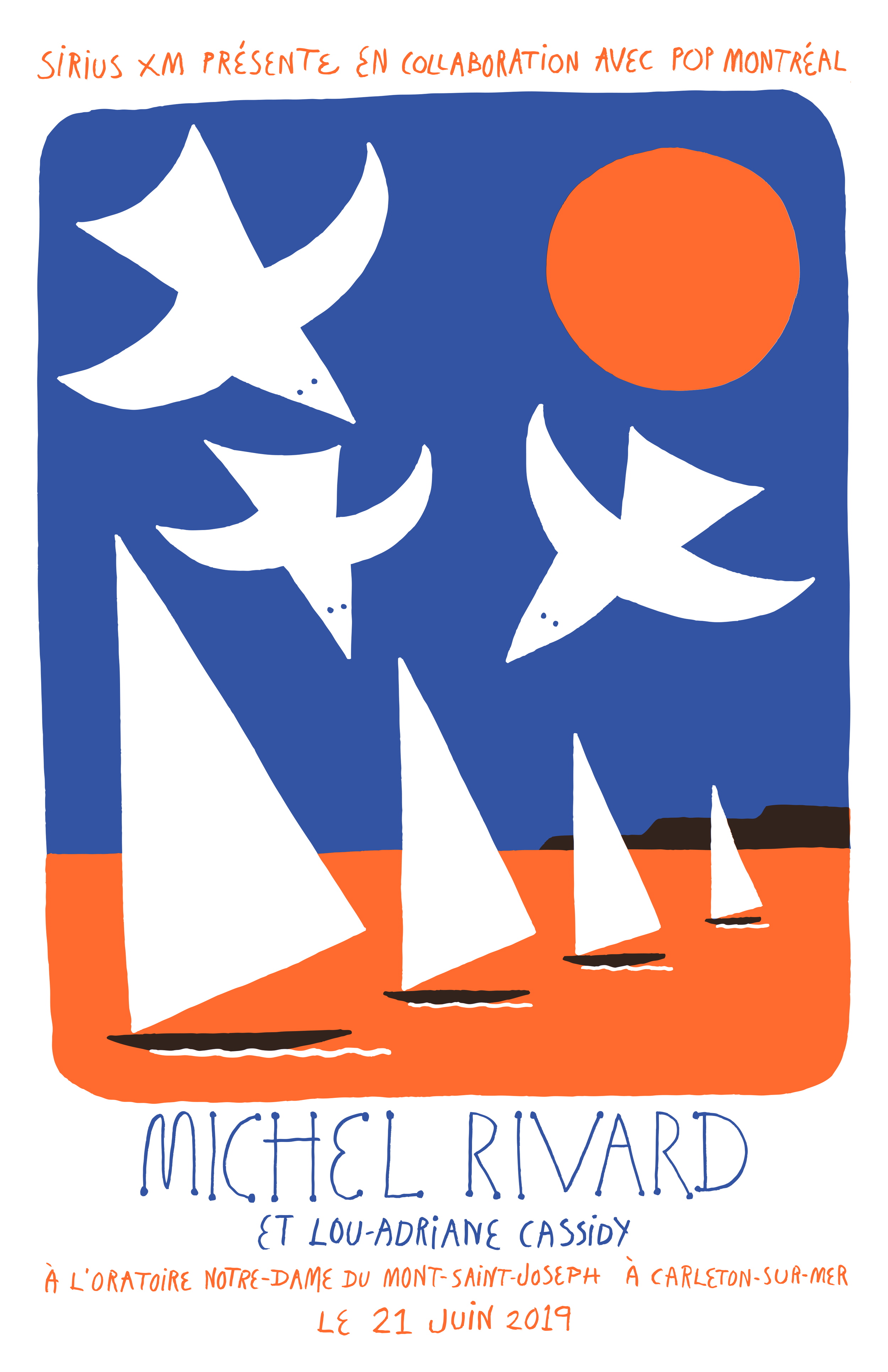 Affiche de concert de Michel Rivard