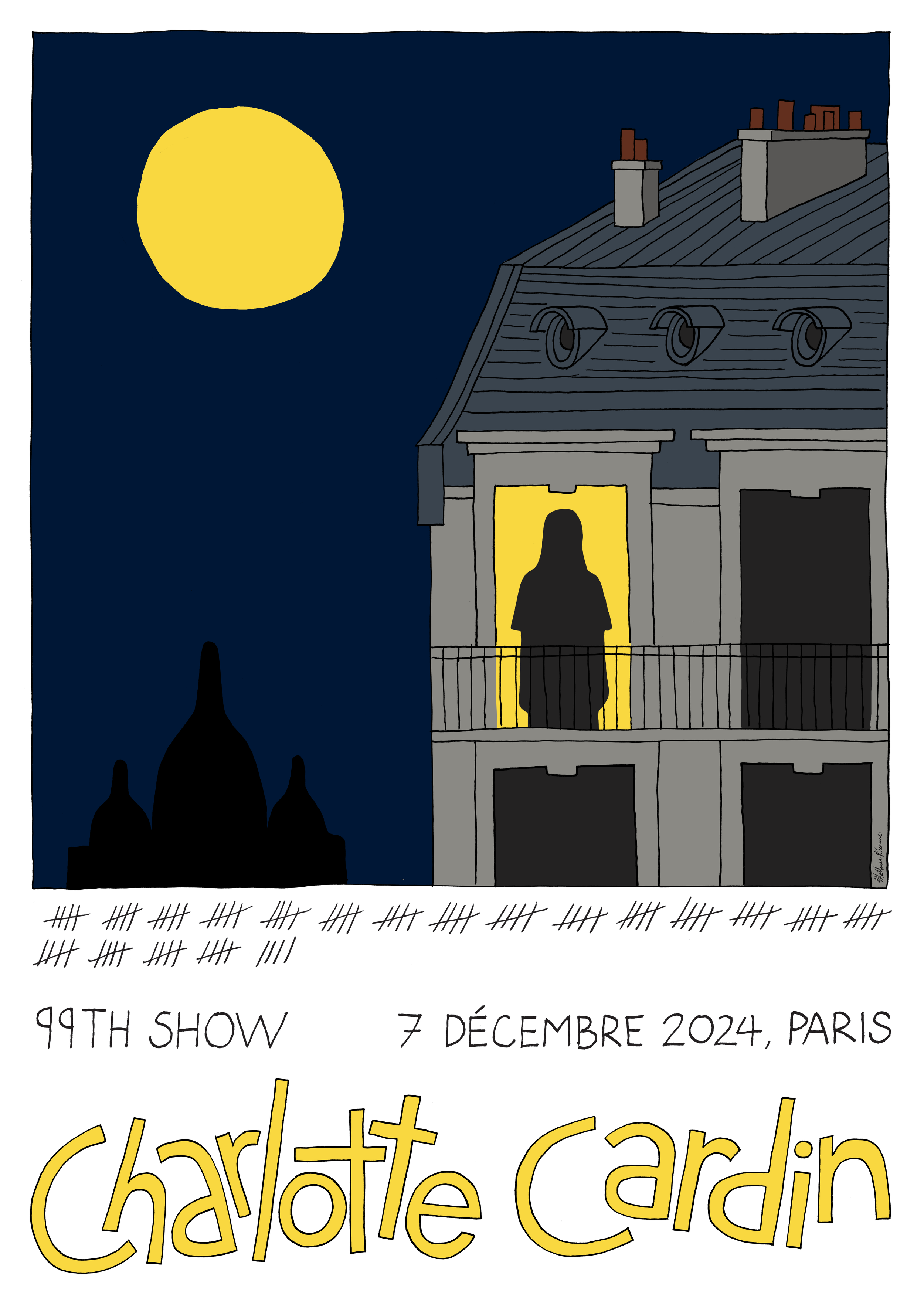 Affiche pour un concert de Charlotte Cardin