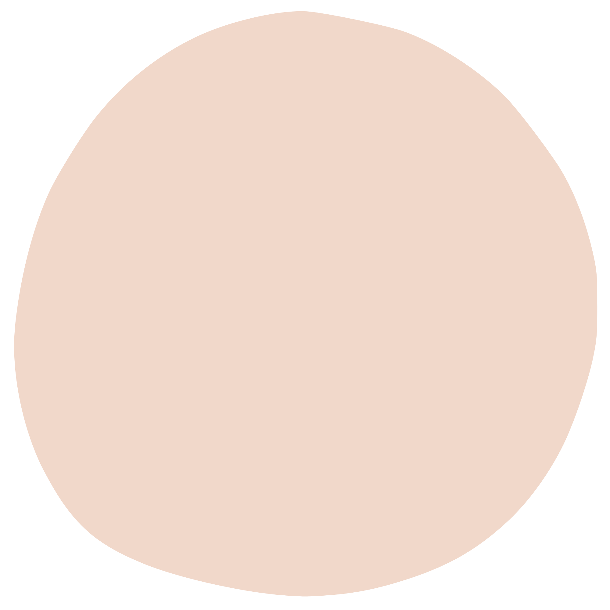 A solid beige circle with a slightly irregular shape.