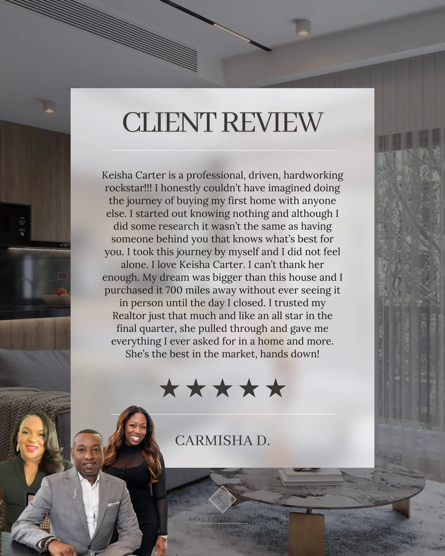 There is nothing better than hearing from a happy client. Our mission is to make the dream of homeownership a reality, no matter the distance!

Whether you are buying your first home or moving from 700 miles away, we pride ourselves on being the part