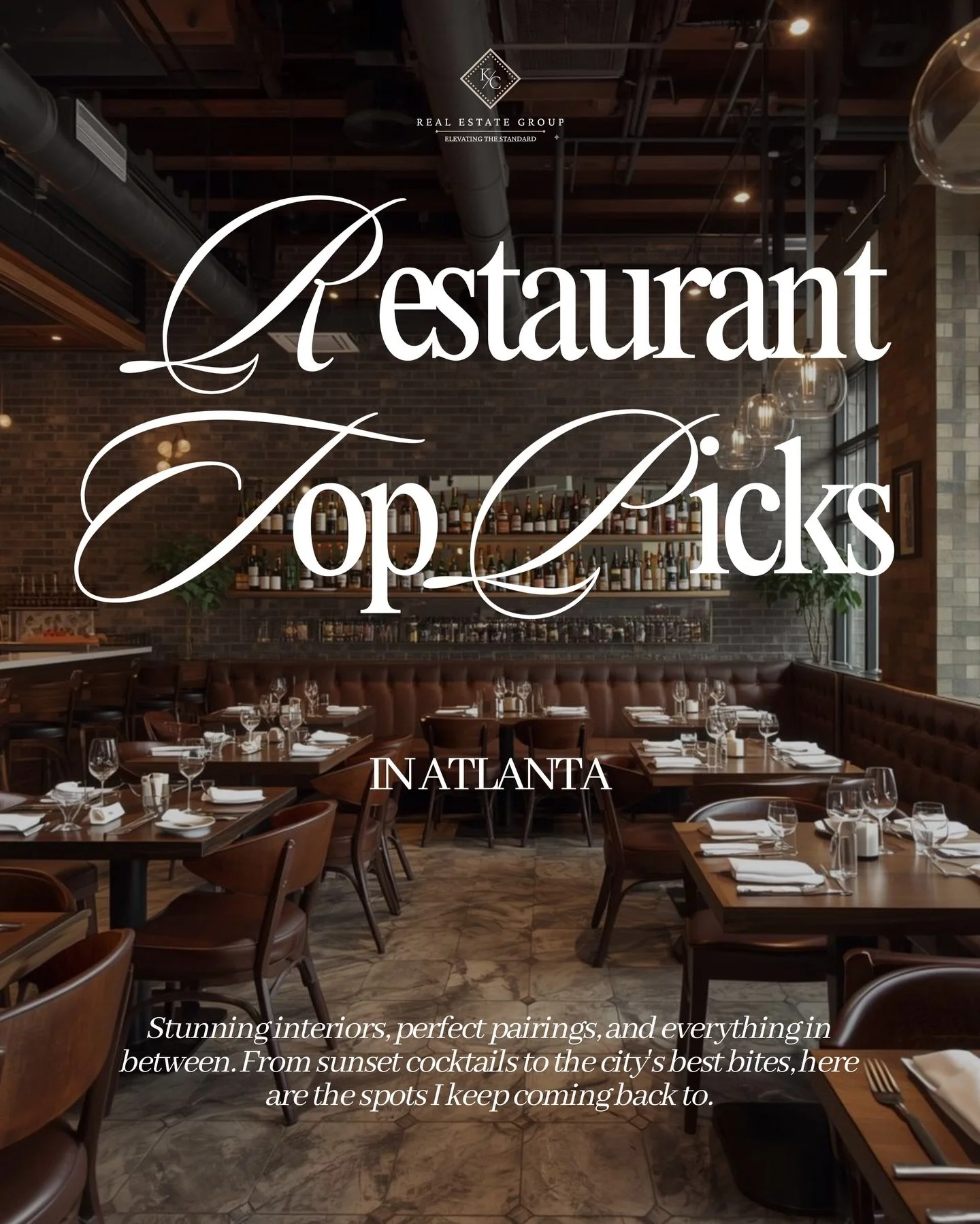 Whether you&rsquo;re looking for a low-lit corner for a private celebration or a vibrant terrace to catch that perfect golden hour glow, Atlanta&rsquo;s dining scene is currently operating at an elite level. I&rsquo;ve spent the last few months scout