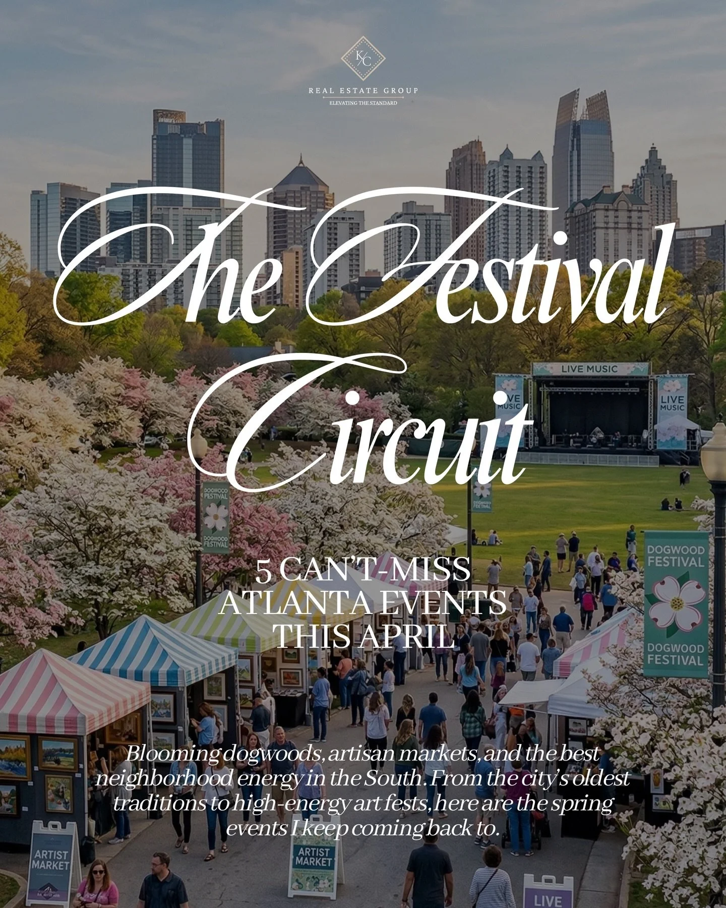 Ready to clear your calendar? From the iconic blooming dogwoods of Piedmont Park to the high-energy artisan markets of Sandy Springs, Atlanta&rsquo;s spring festival season is officially in full swing. 🌸🎡

I&rsquo;ve spent the last few weeks scouti