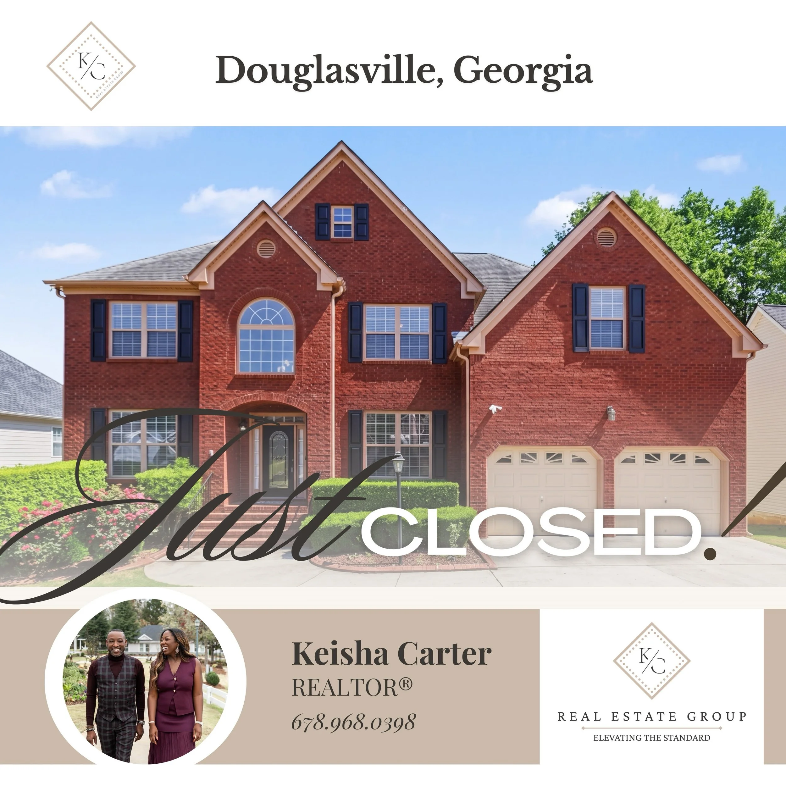 From under contract to officially JUST CLOSED! ✨ This magnificent estate in the highly sought-after Greythorne community of Douglasville, Georgia has successfully found its new owners.

This stunning 7 bedroom, 5.5 bathroom front-brick residence feat