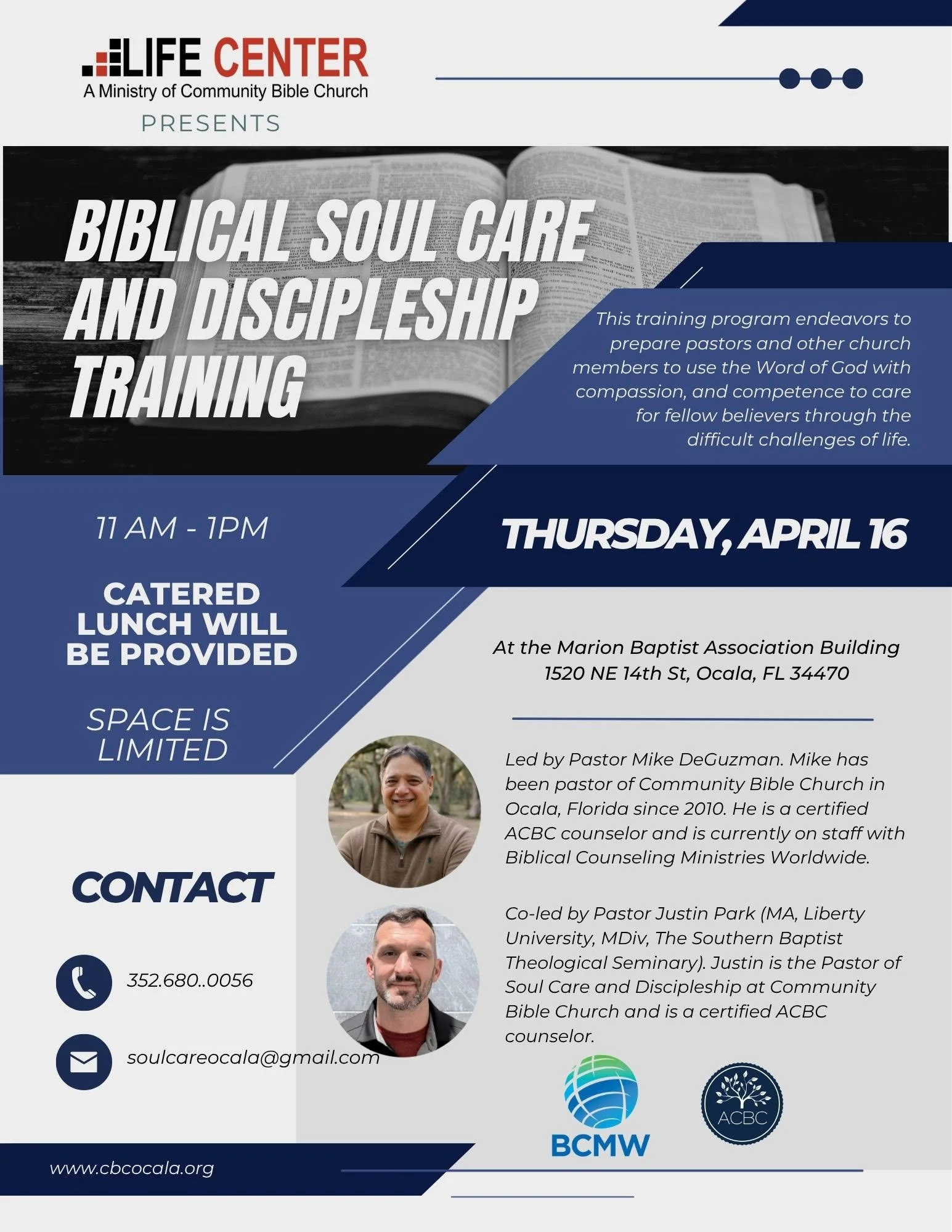 Biblical Soul Care and Discipleship Training