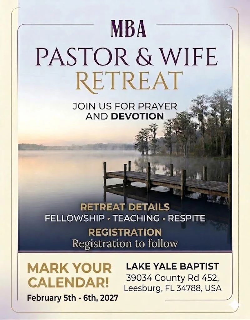 2027 Pastor & Wife Retreat