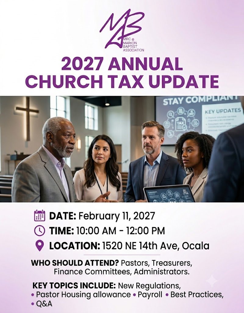 2027 Annual Church Tax Update