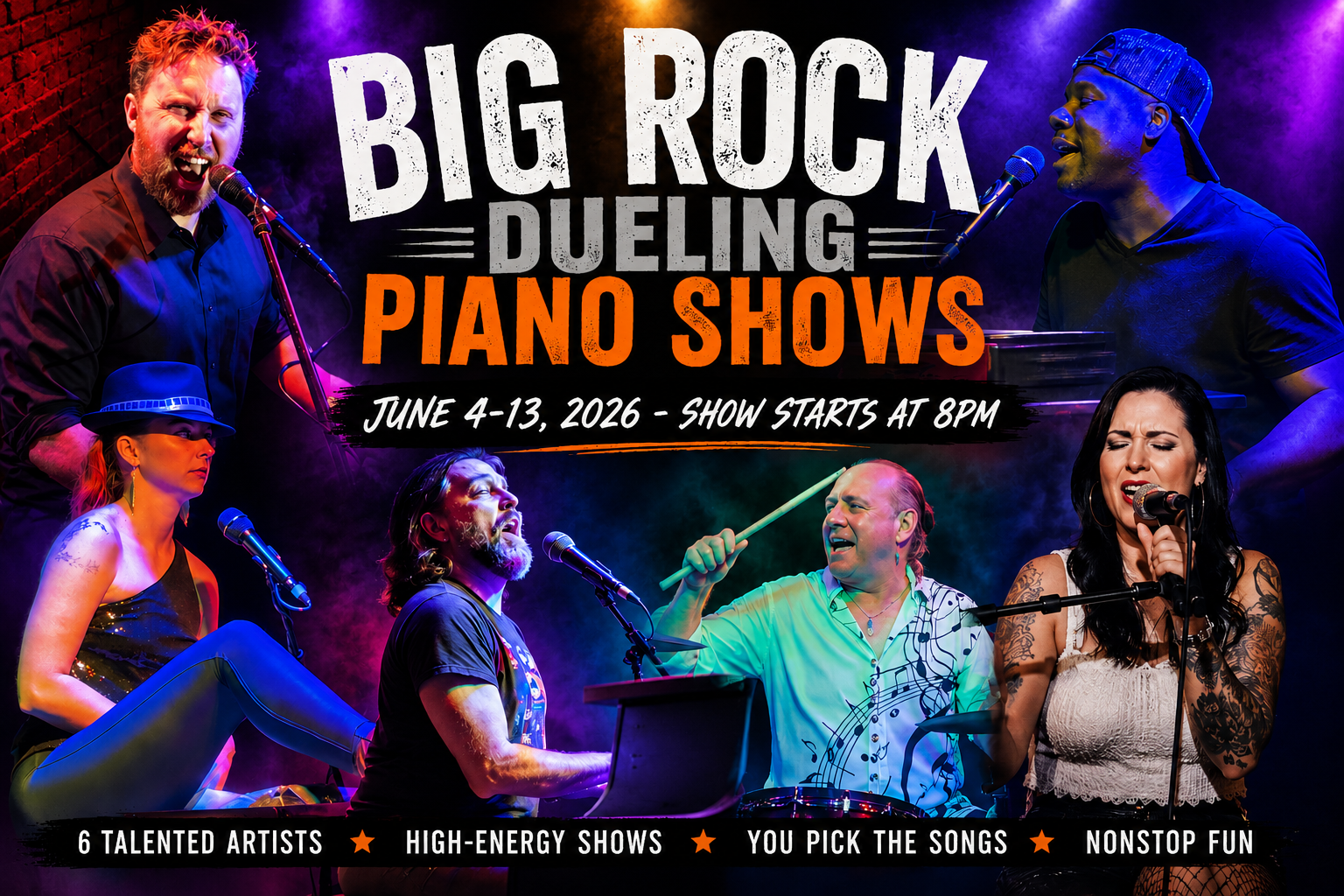 THURSDAY Dueling Piano Show: BIG ROCK