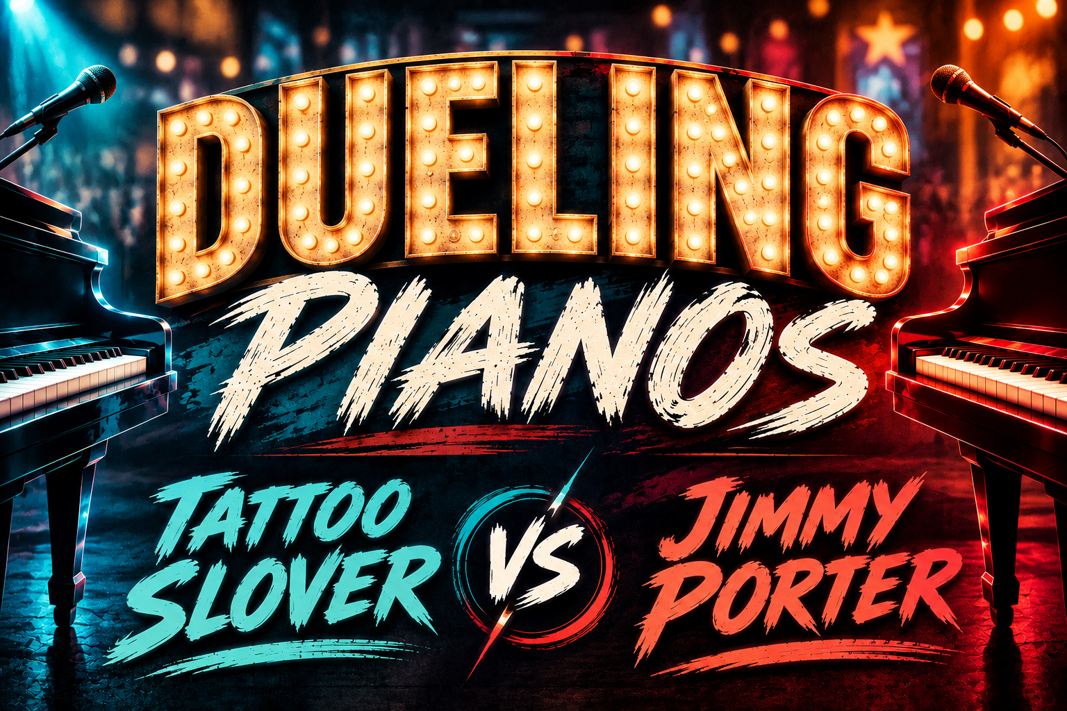 SATURDAY Dueling Piano Show: Jimmy Porter &amp; Tattoo Slover