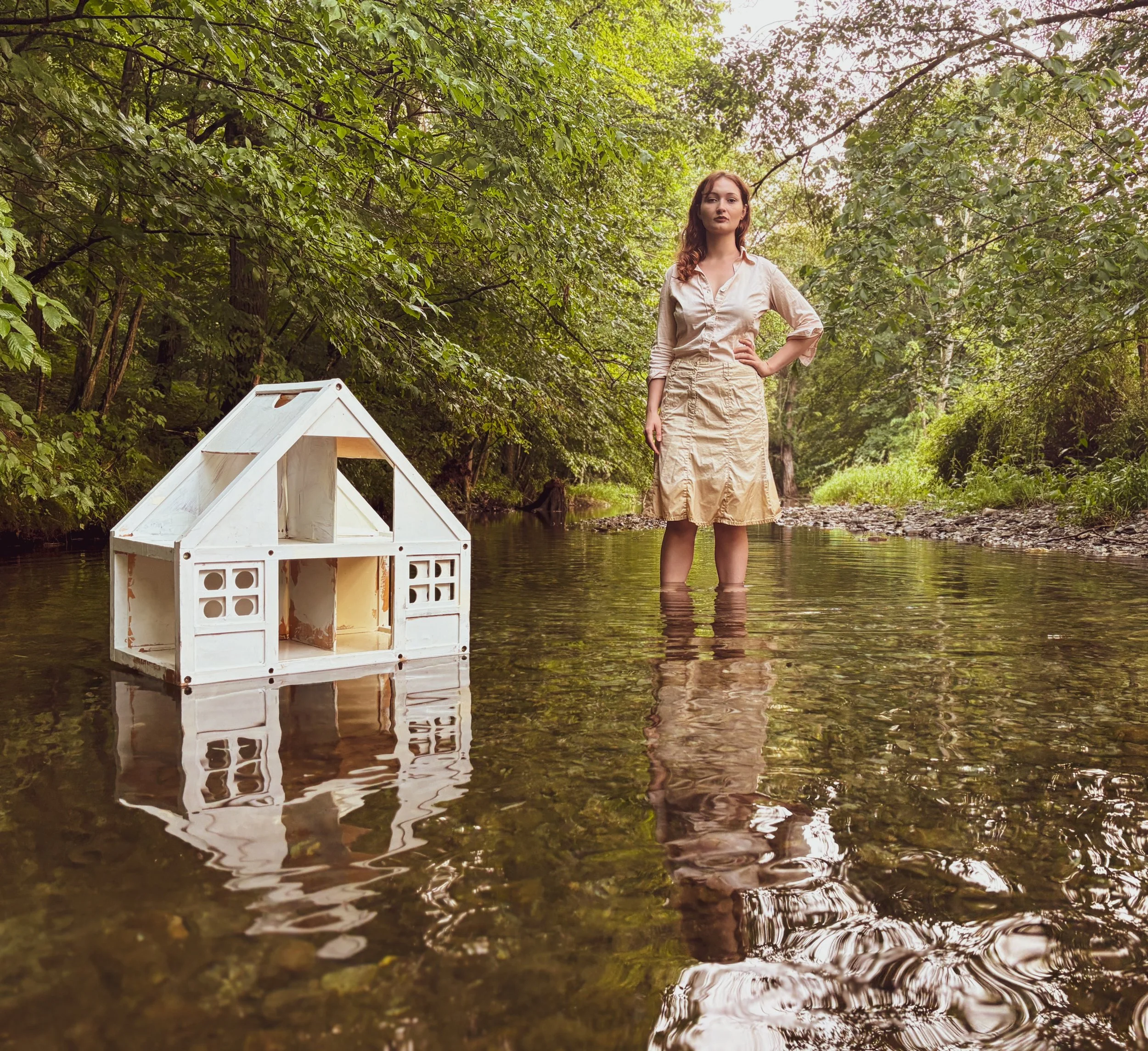 Ava in Stream, white house, _Stream Life_ - Rebecca Conroy.JPG