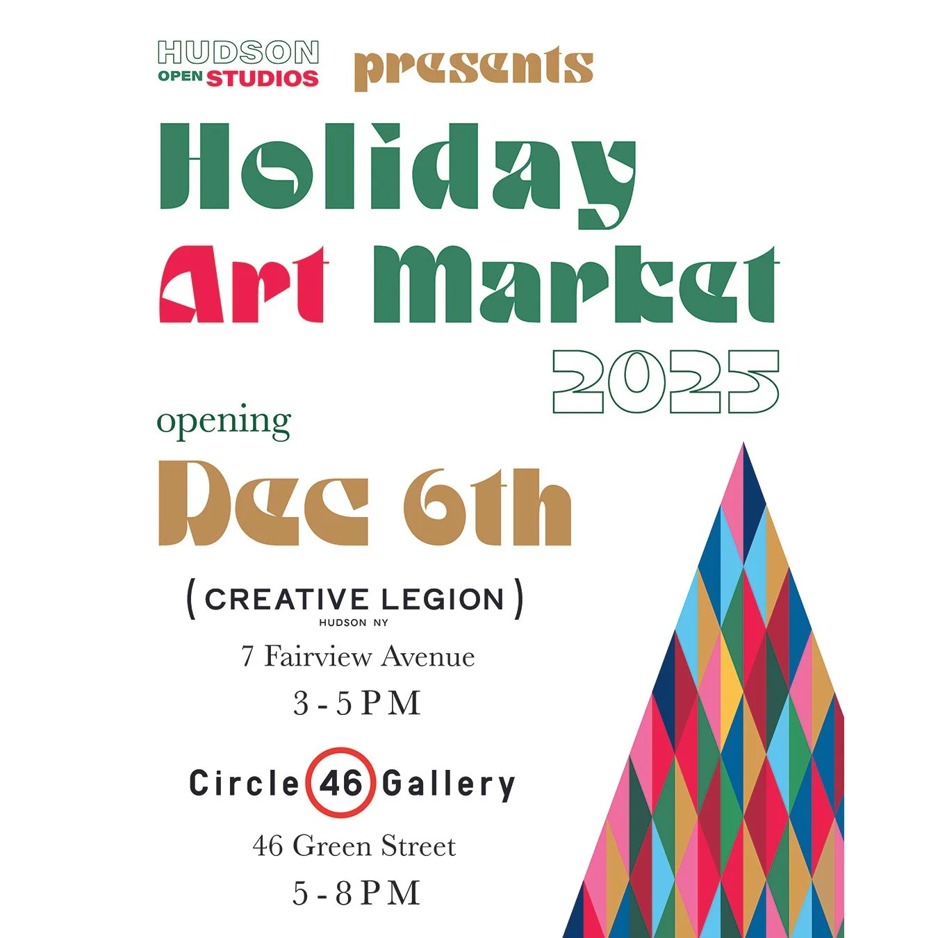 Holiday Art Market - Double Reception Party!