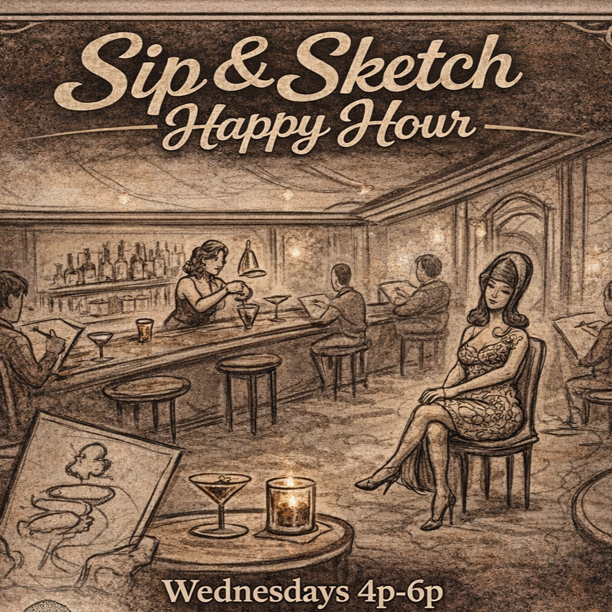 Sip and Sketch Happy Hour 