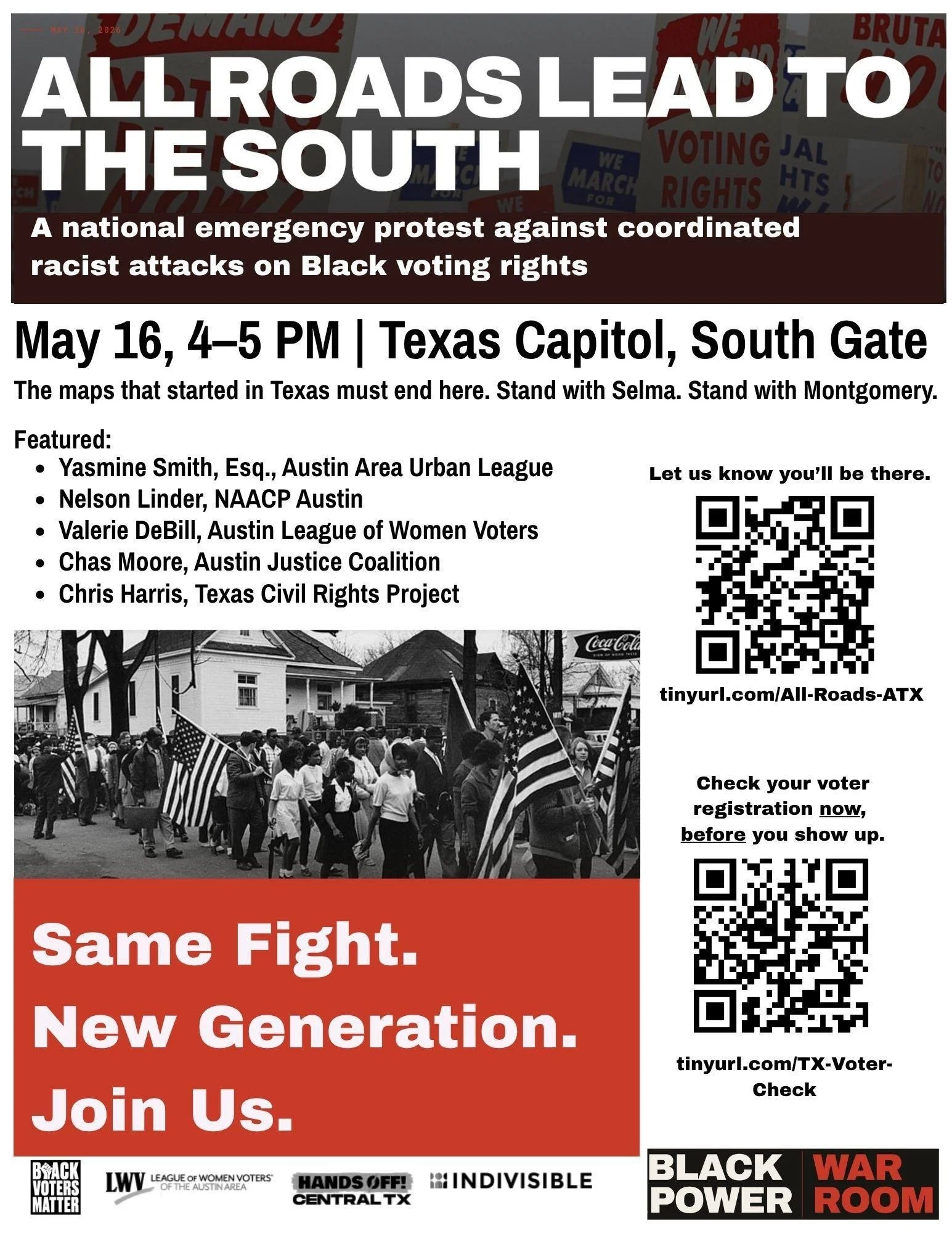 All  Roads Lead to the South Protest